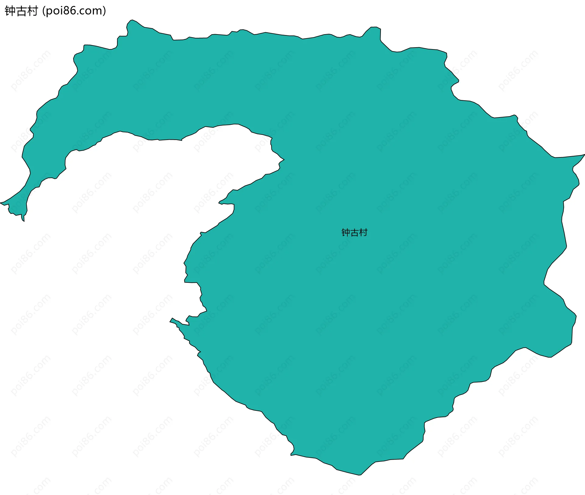 钟古村边界地图