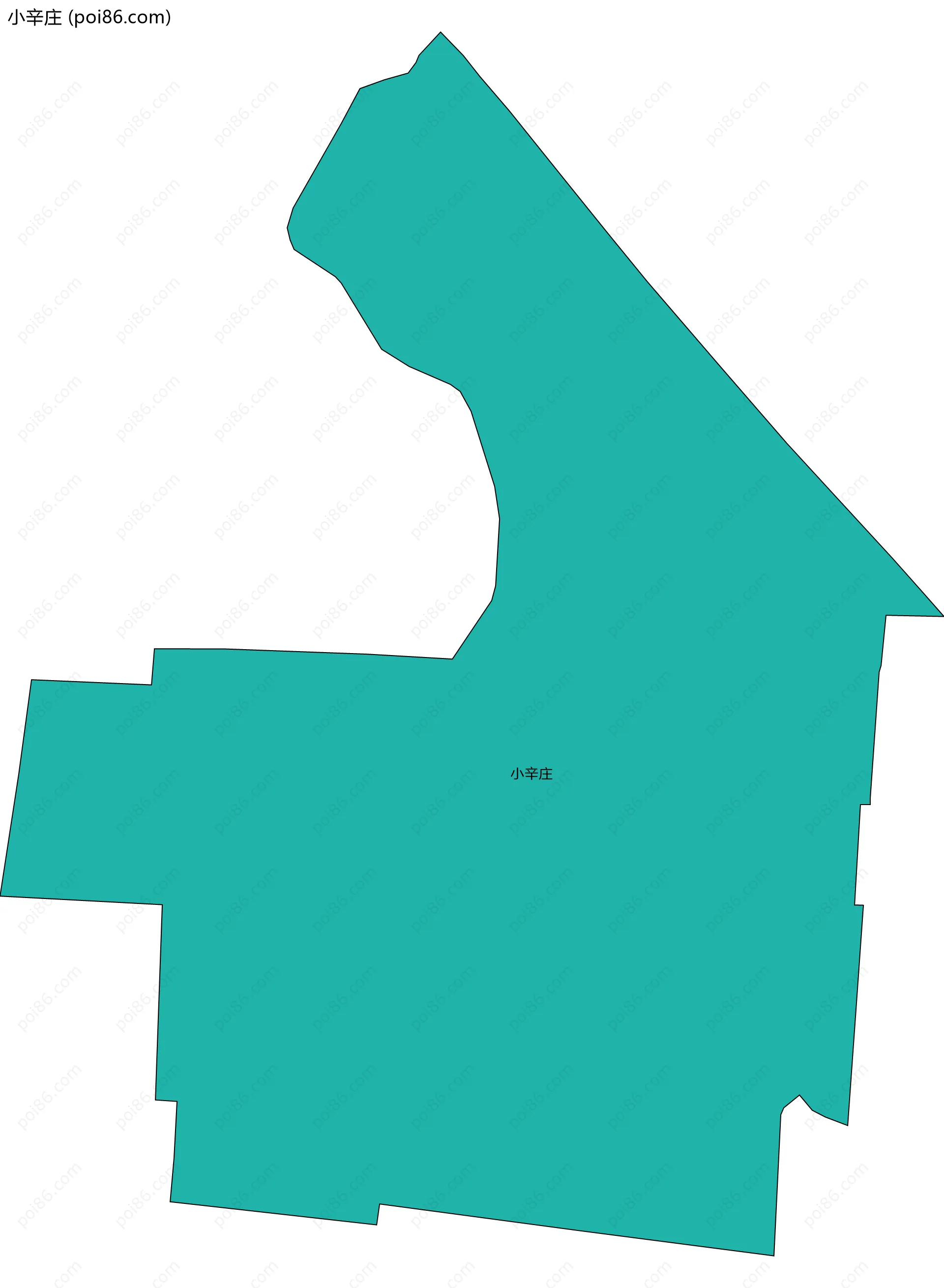 小辛庄边界地图