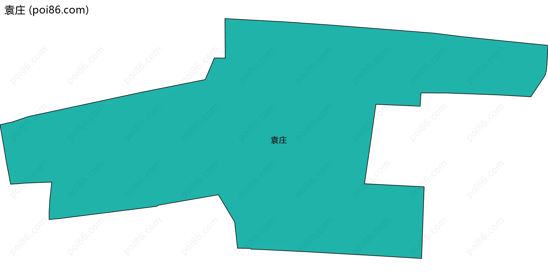 袁庄边界地图