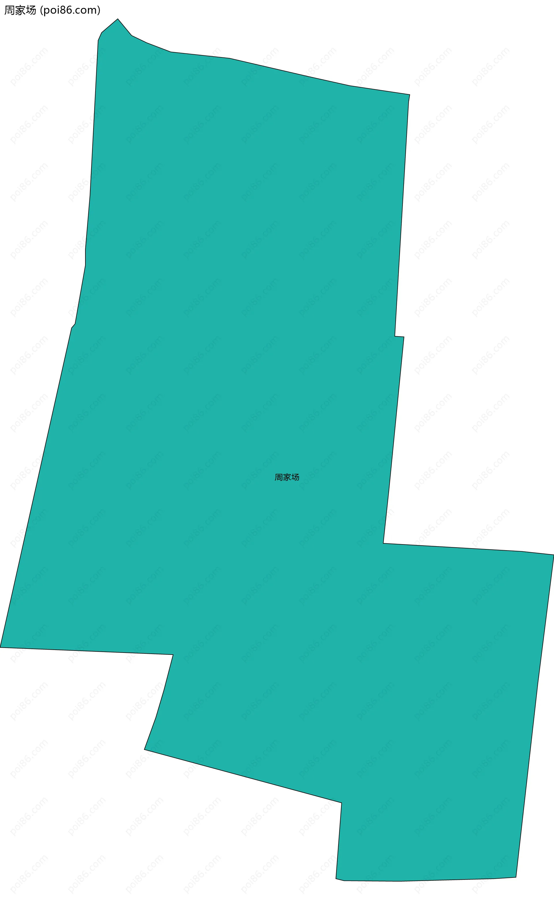 周家场边界地图