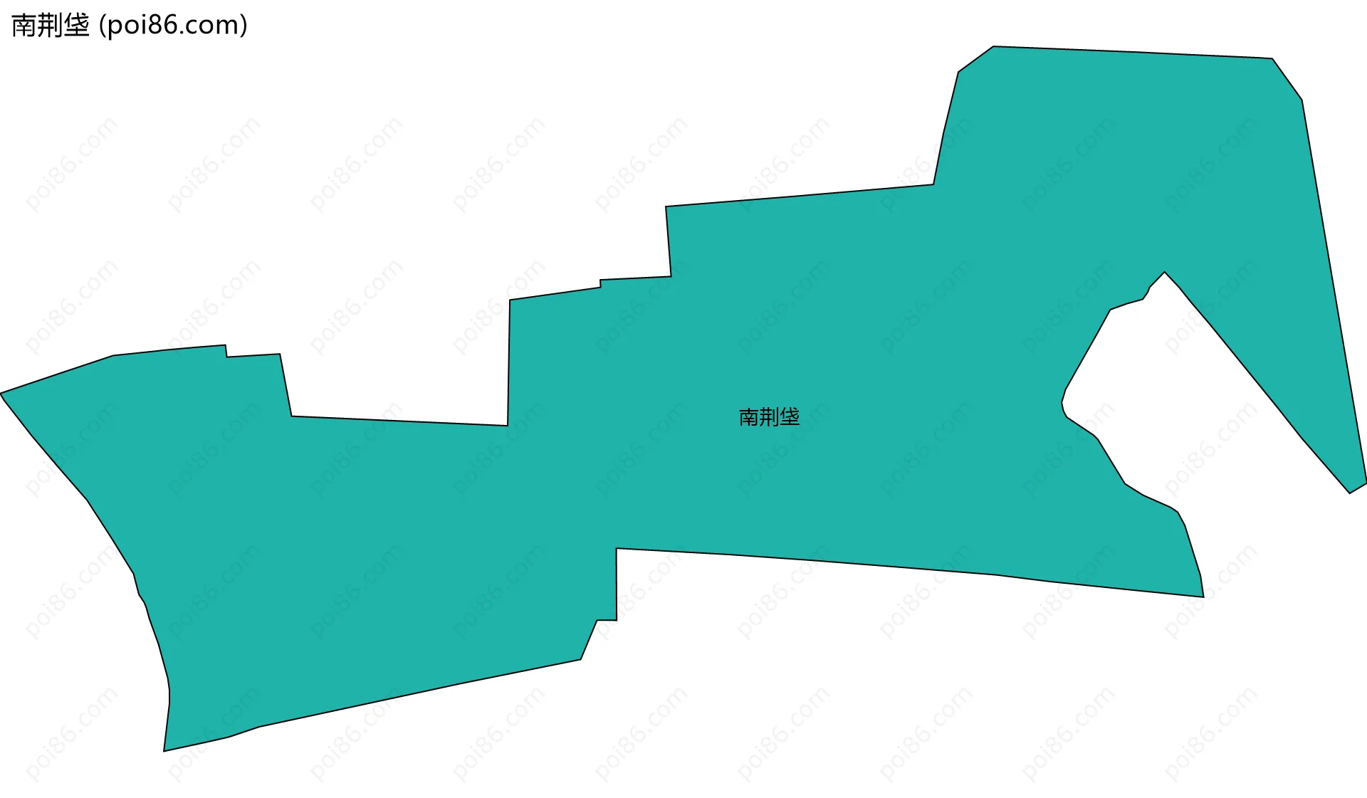 南荆垡边界地图