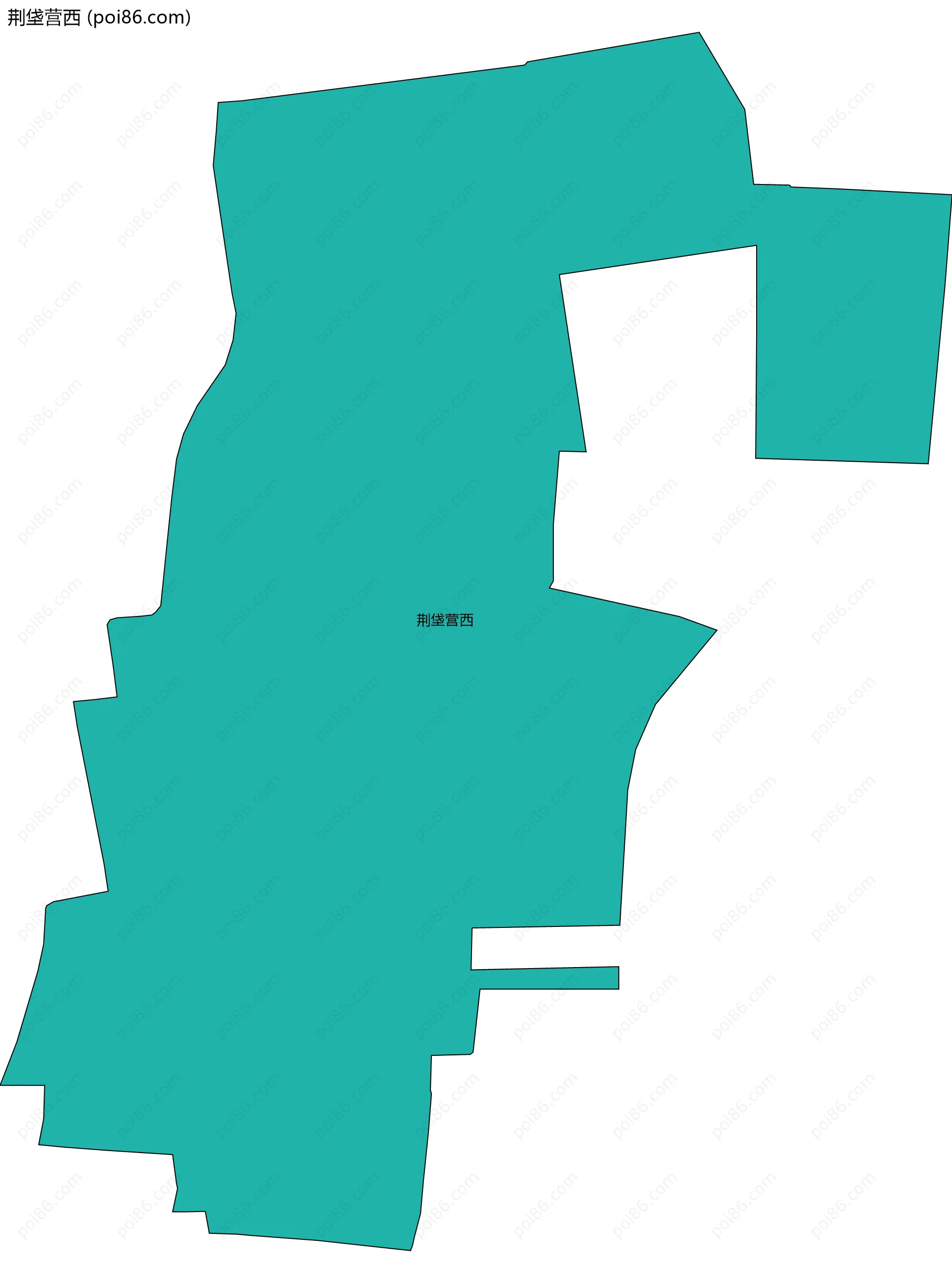 荆垡营西边界地图