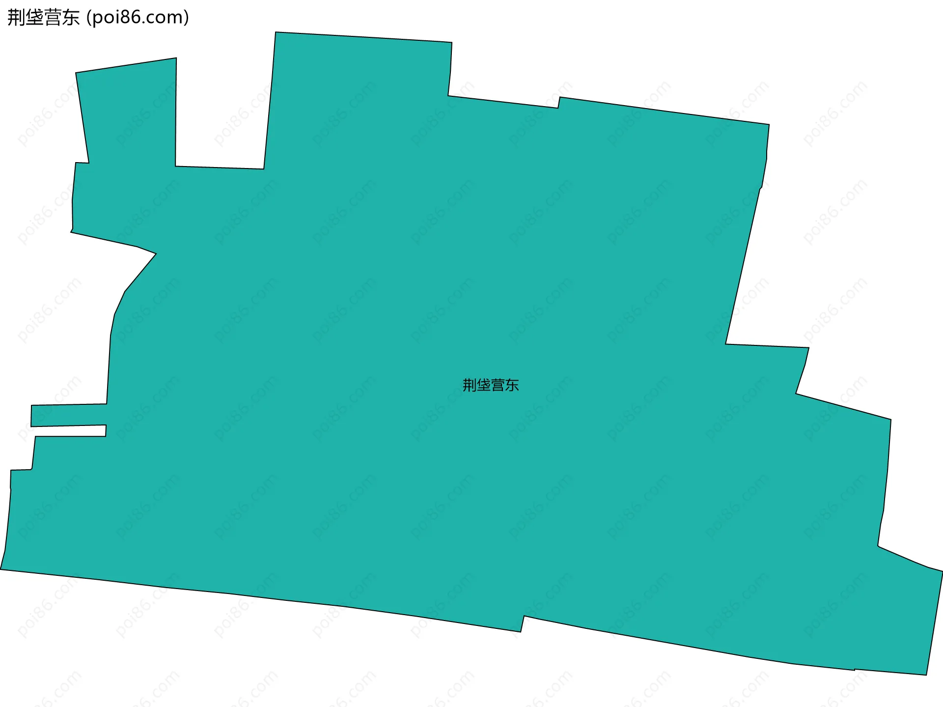 荆垡营东边界地图