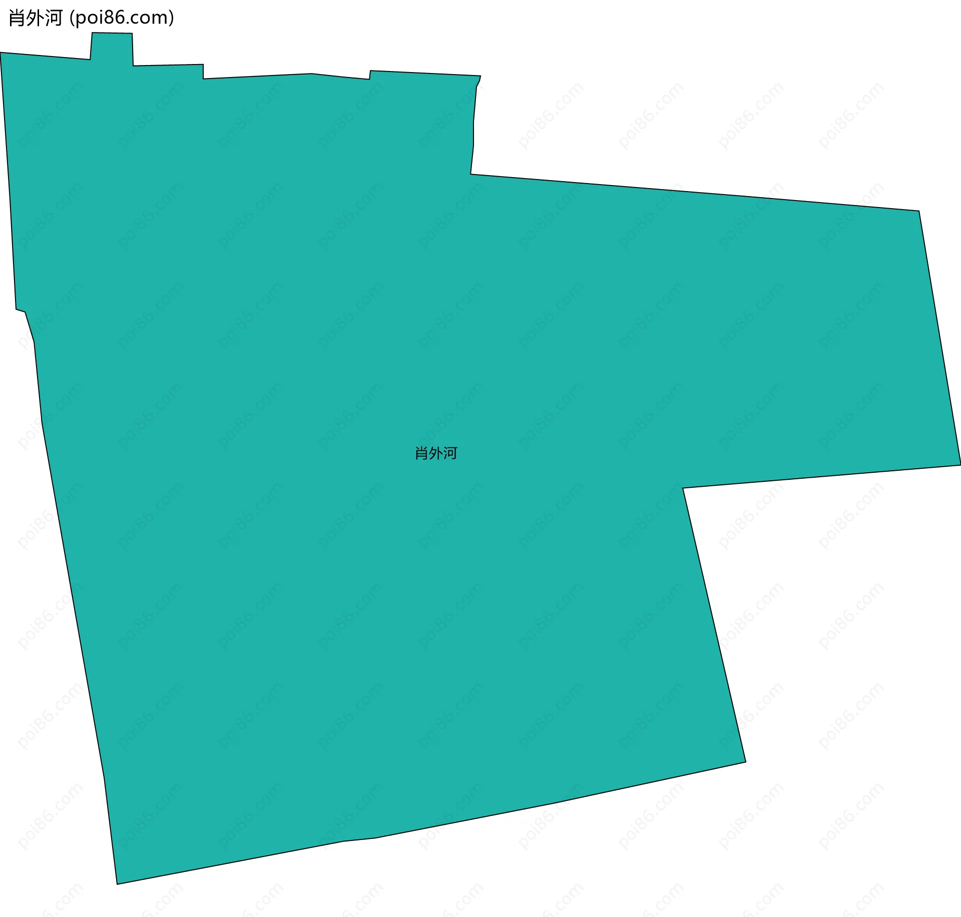 肖外河边界地图