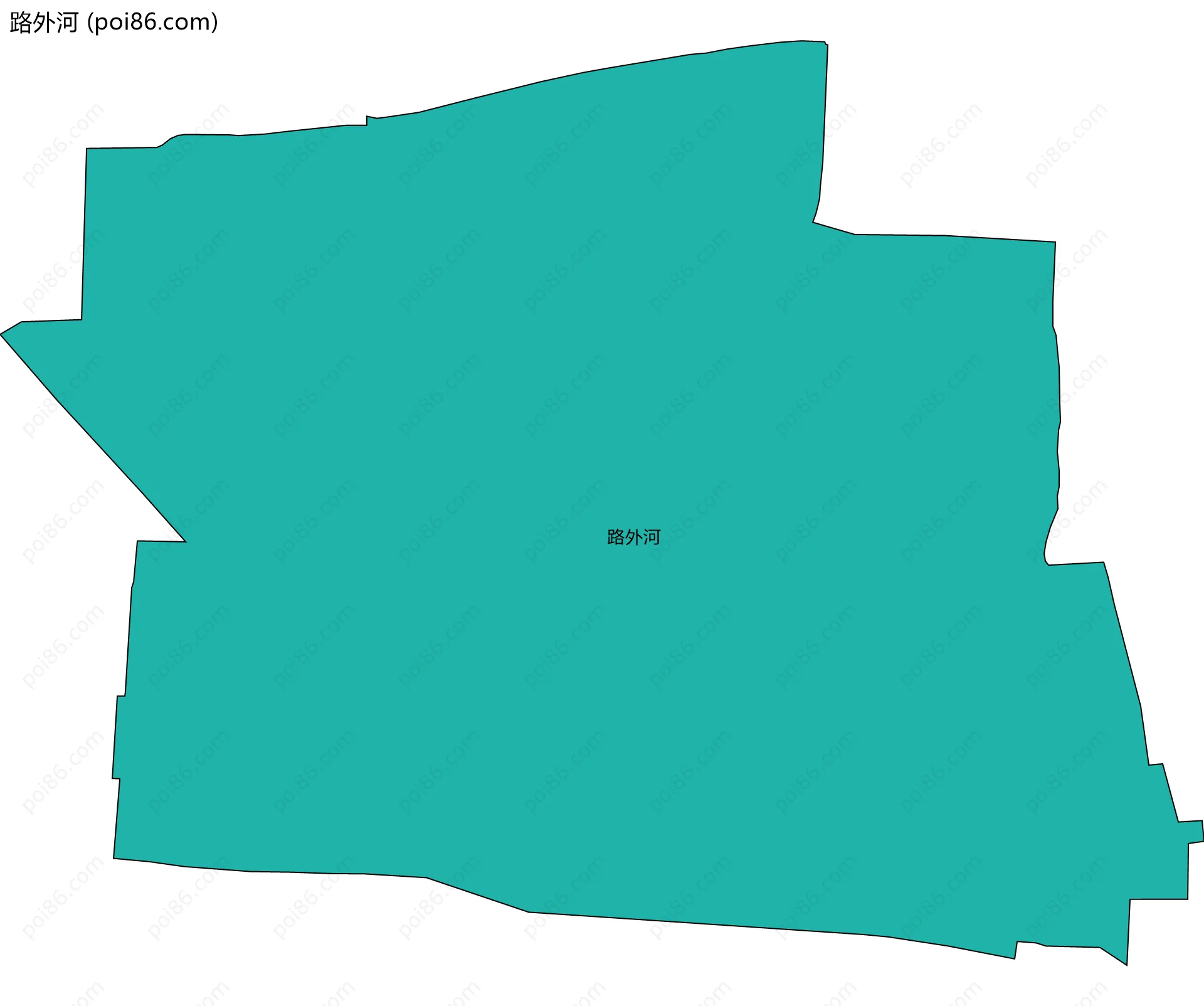 路外河边界地图