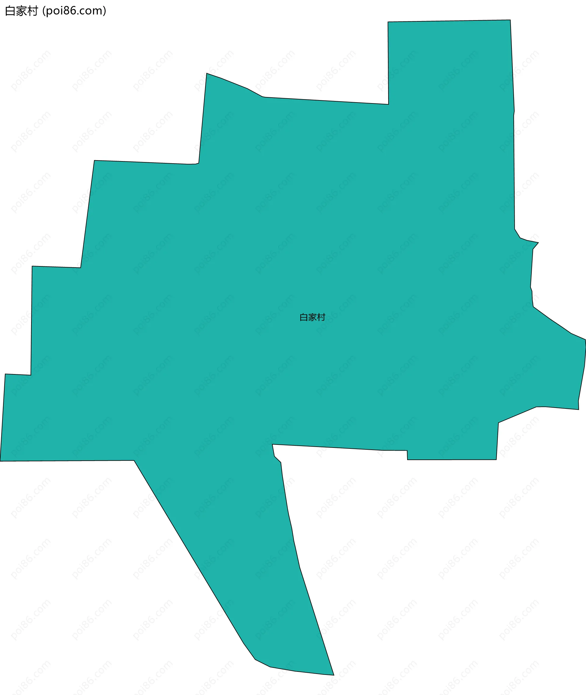 白家村边界地图