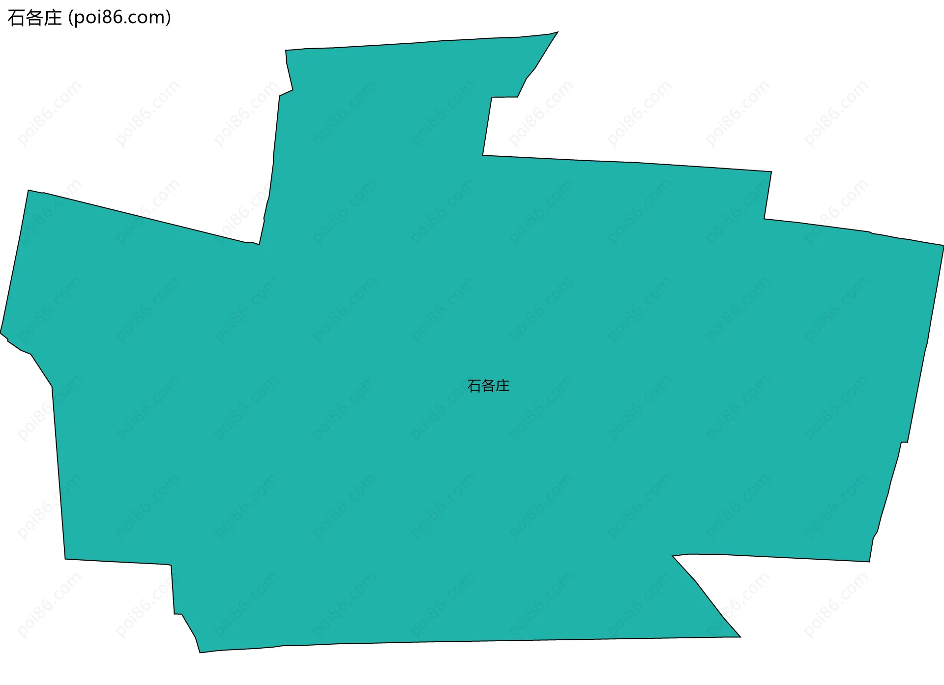 石各庄边界地图
