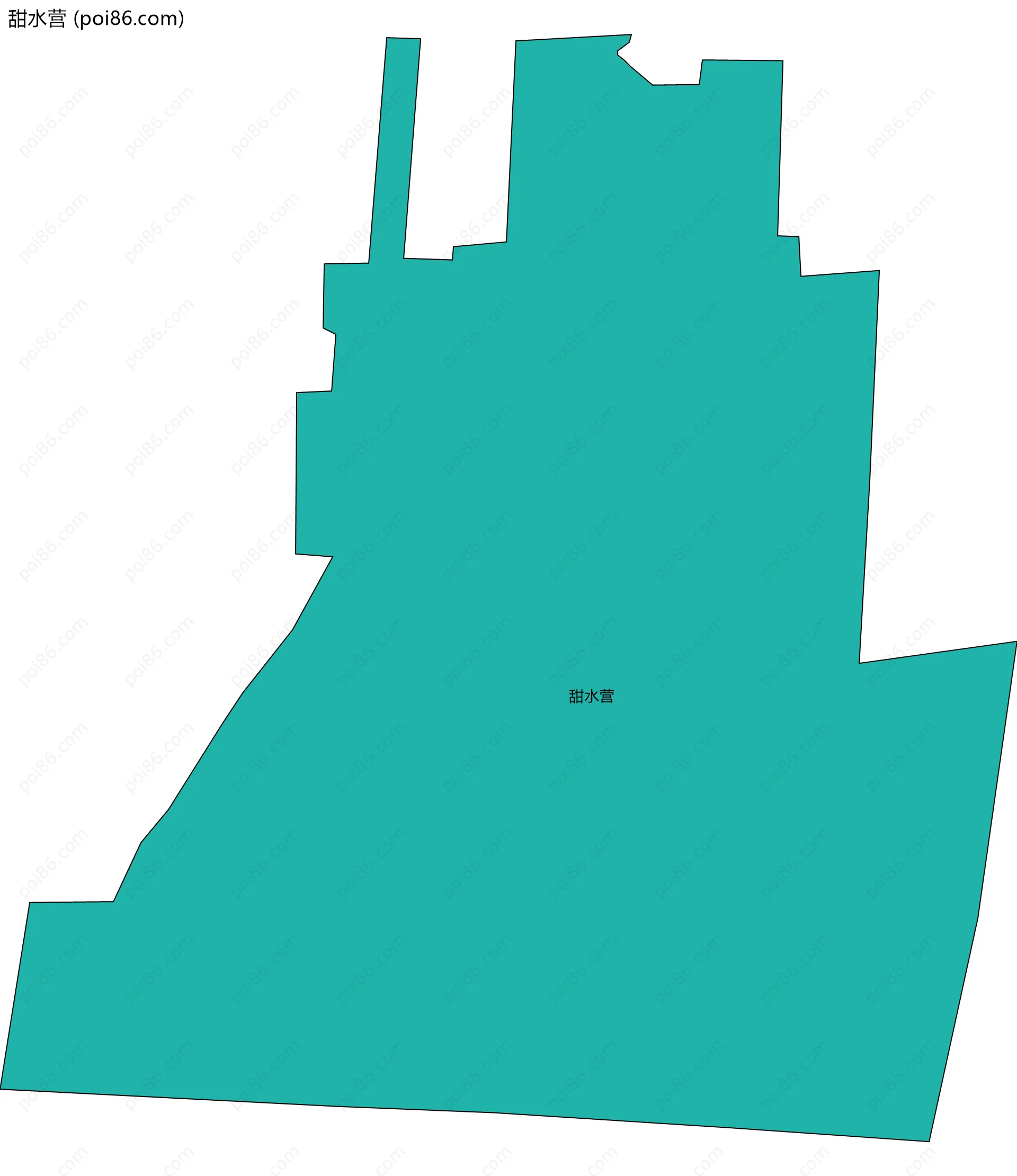 甜水营边界地图