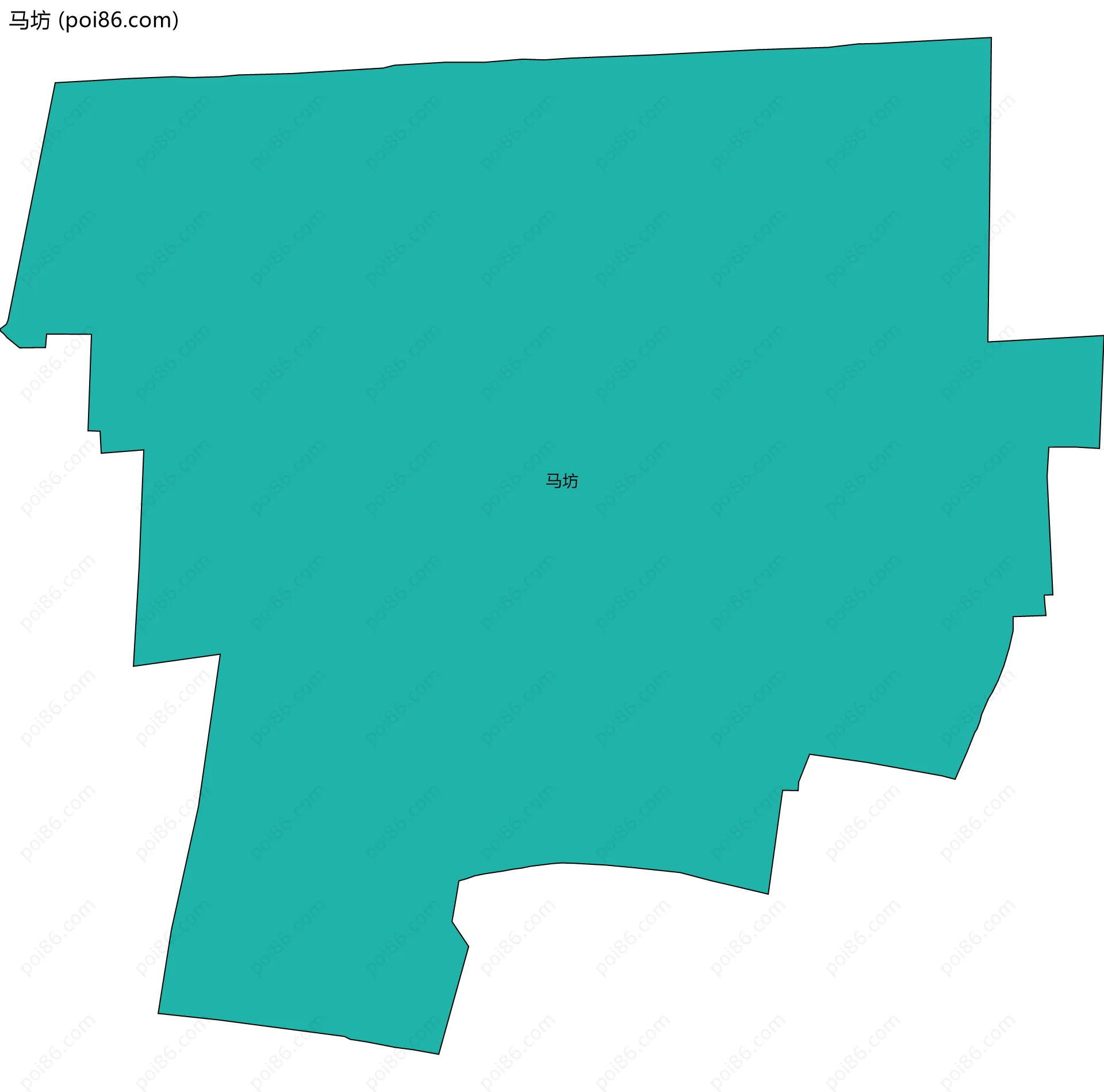 马坊边界地图