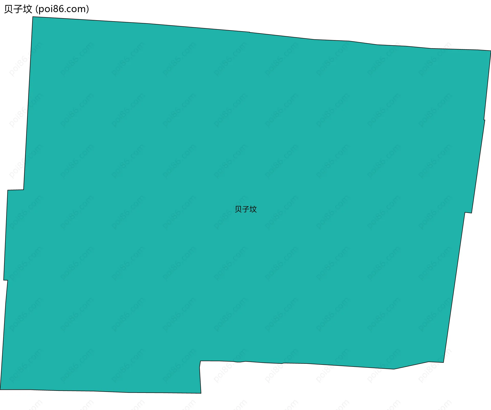 贝子坟边界地图