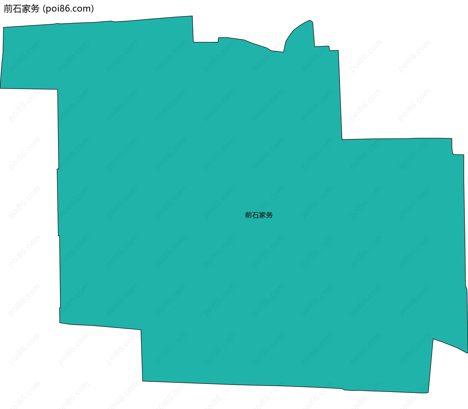 前石家务边界地图