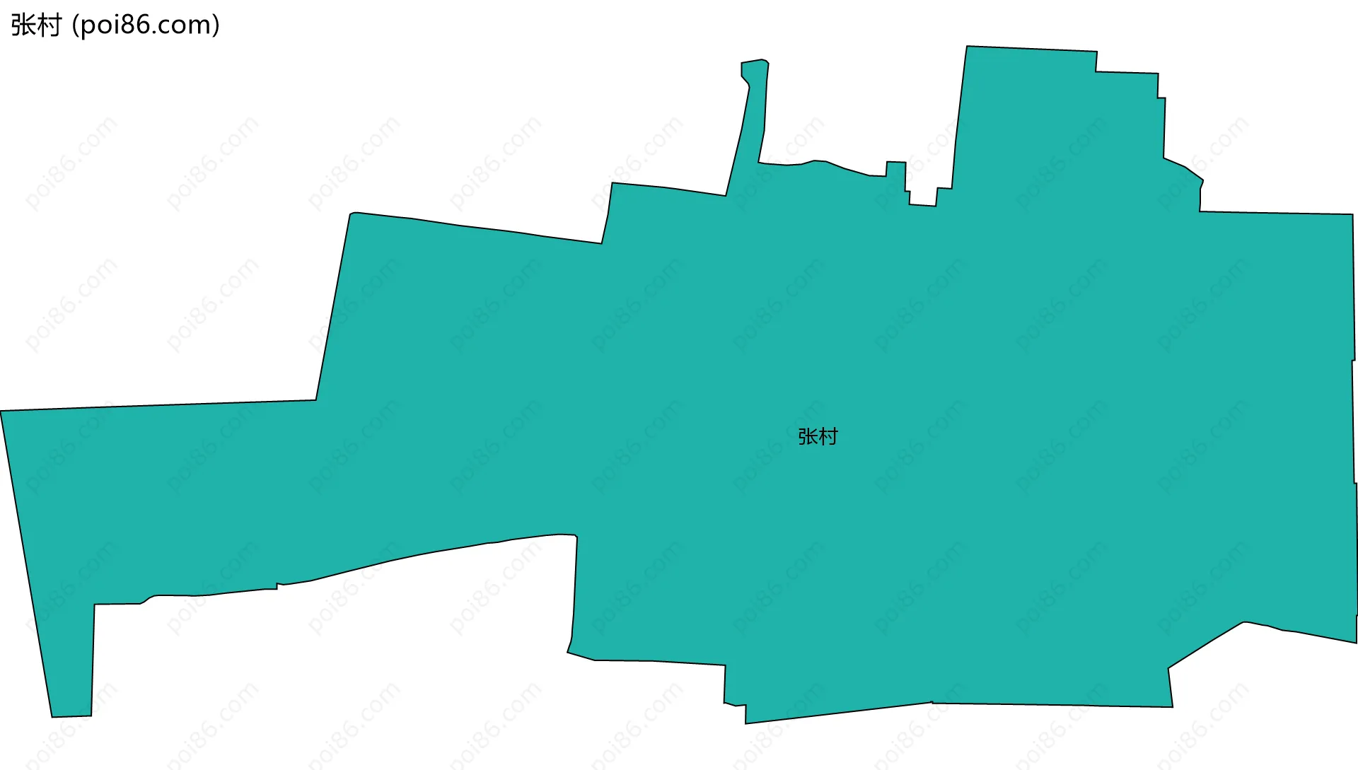 张村边界地图