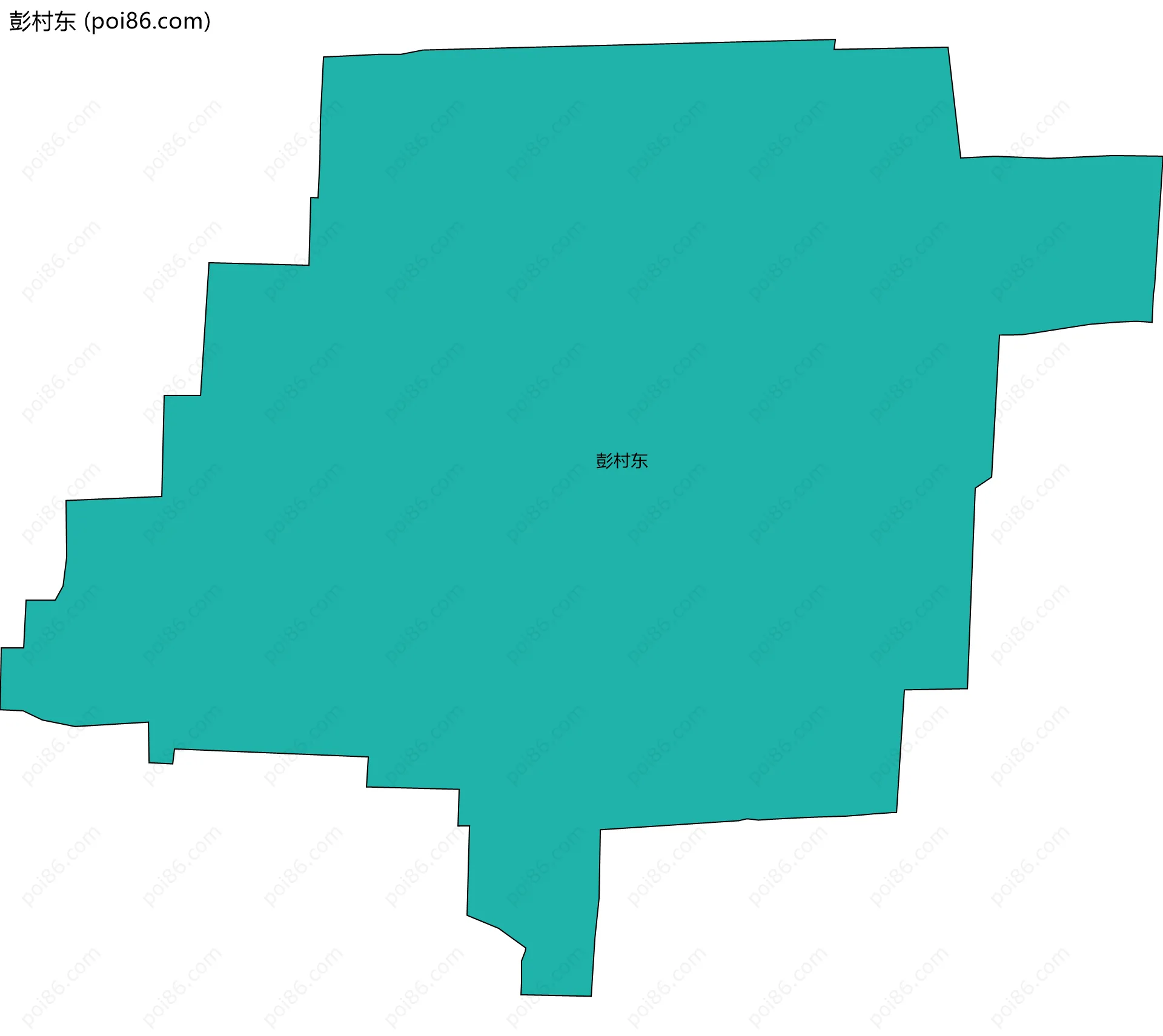 彭村东边界地图