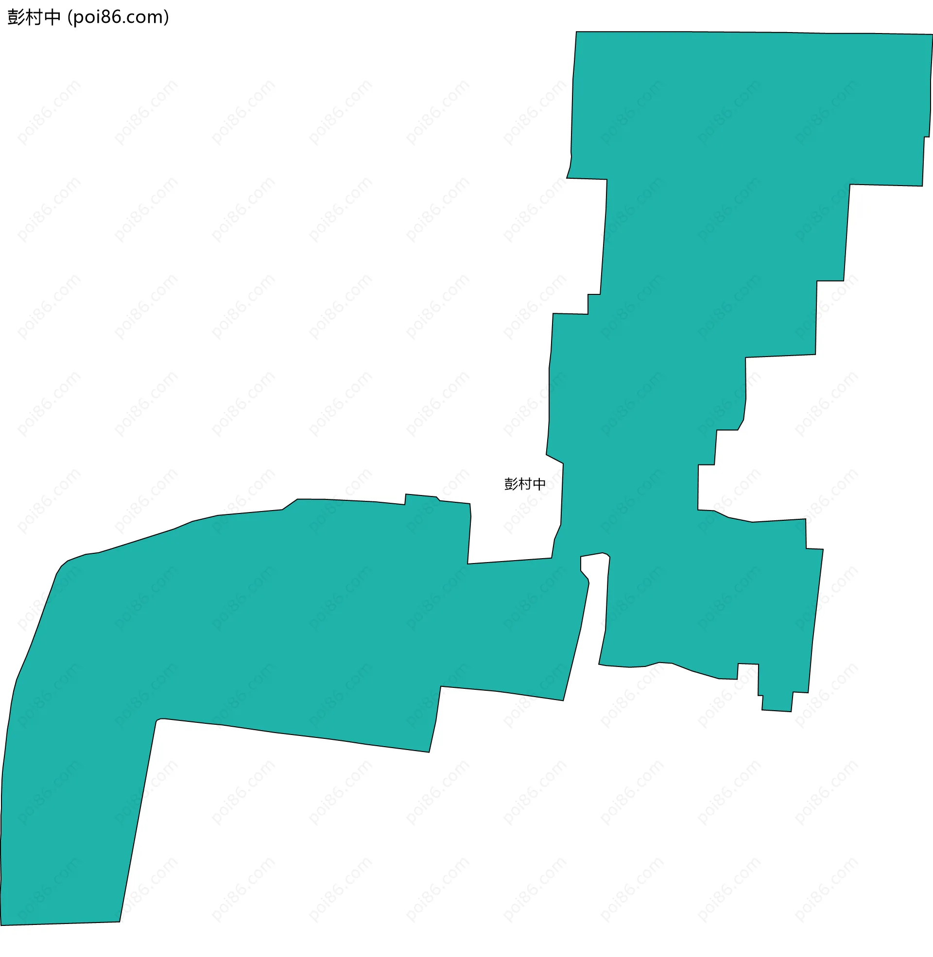 彭村中边界地图