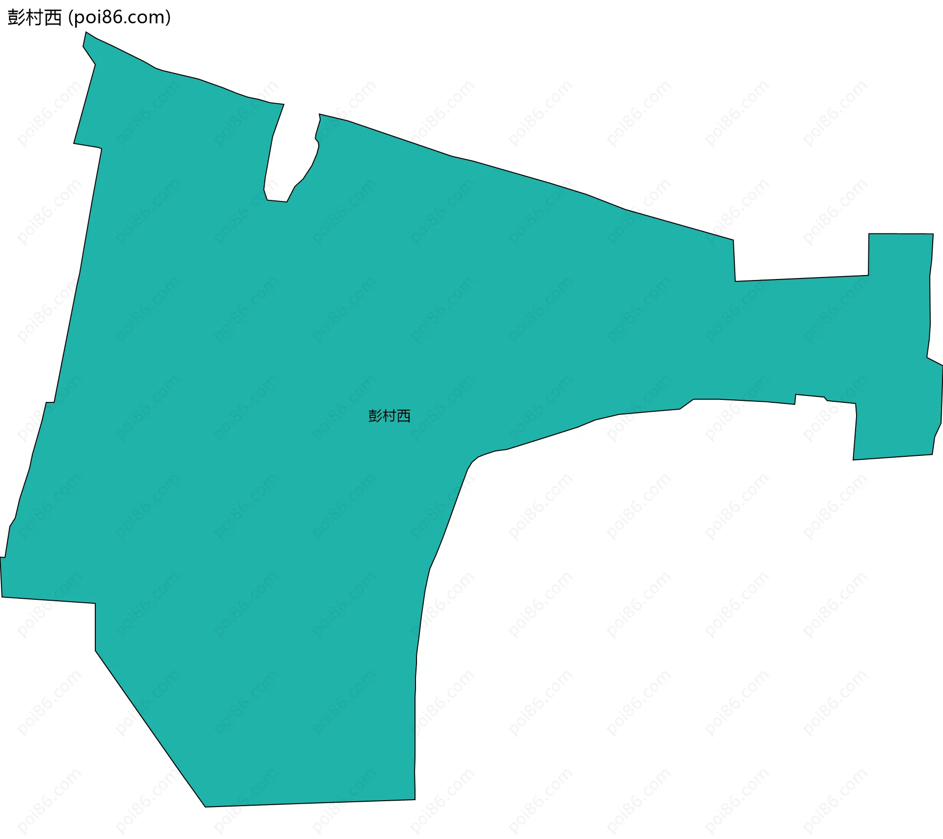 彭村西边界地图