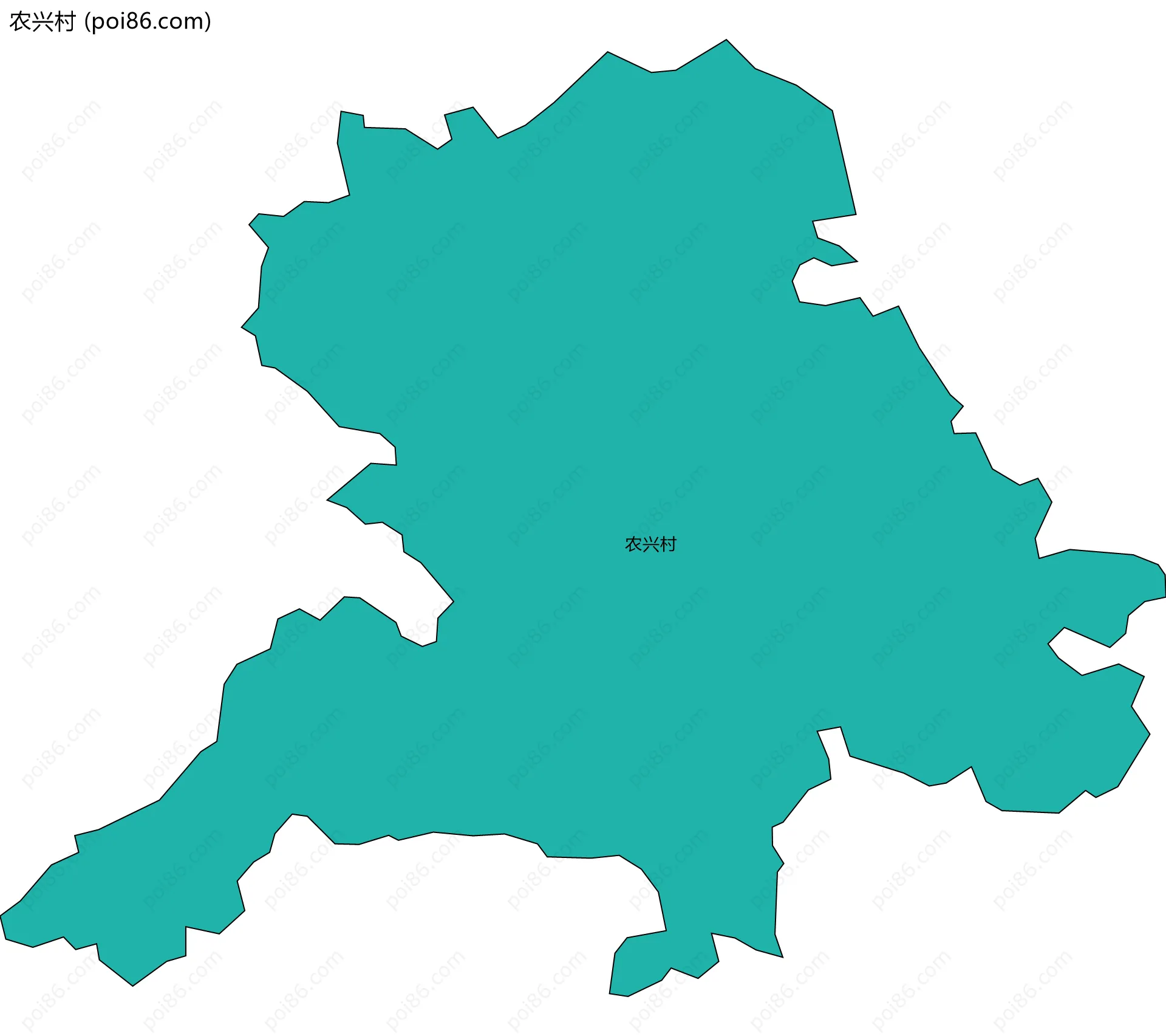 农兴村边界地图