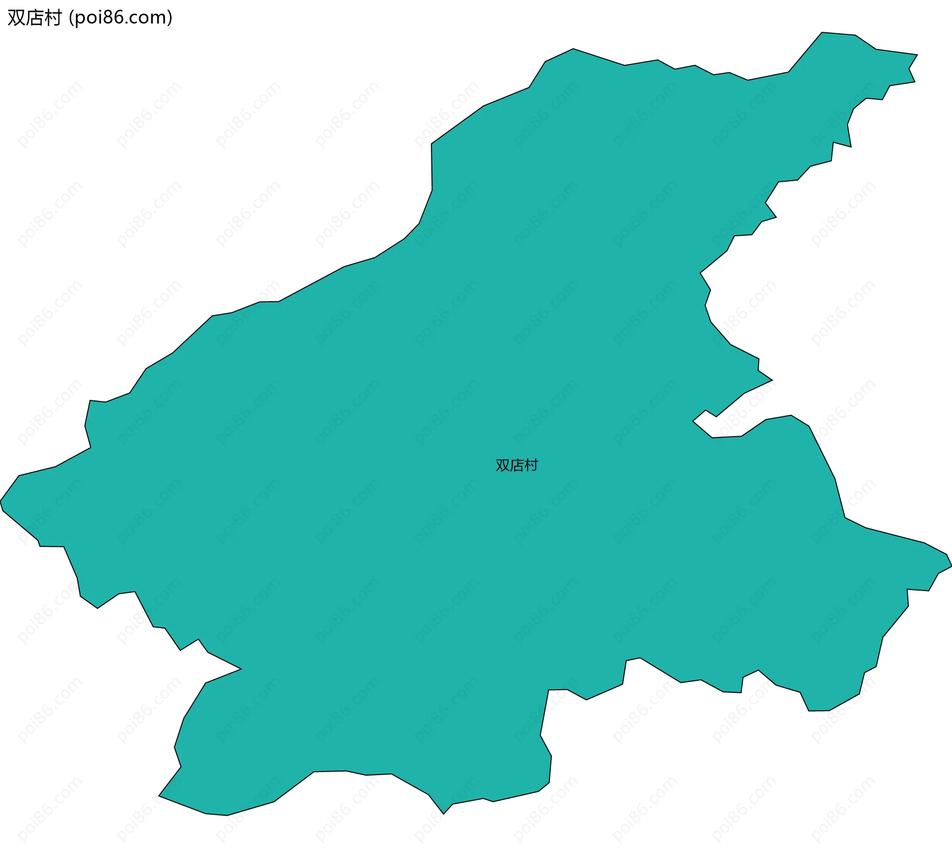 双店村边界地图