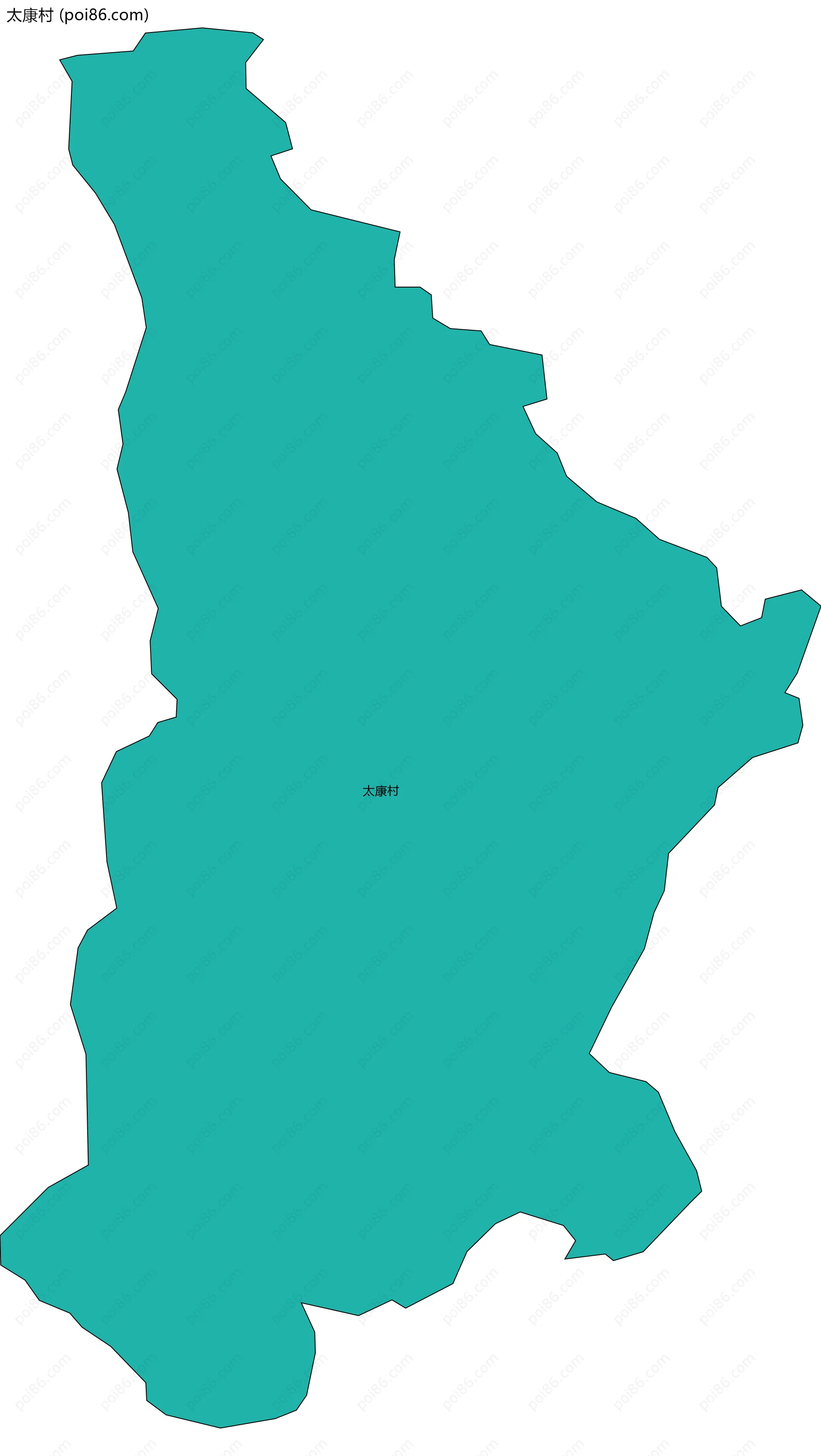 太康村边界地图