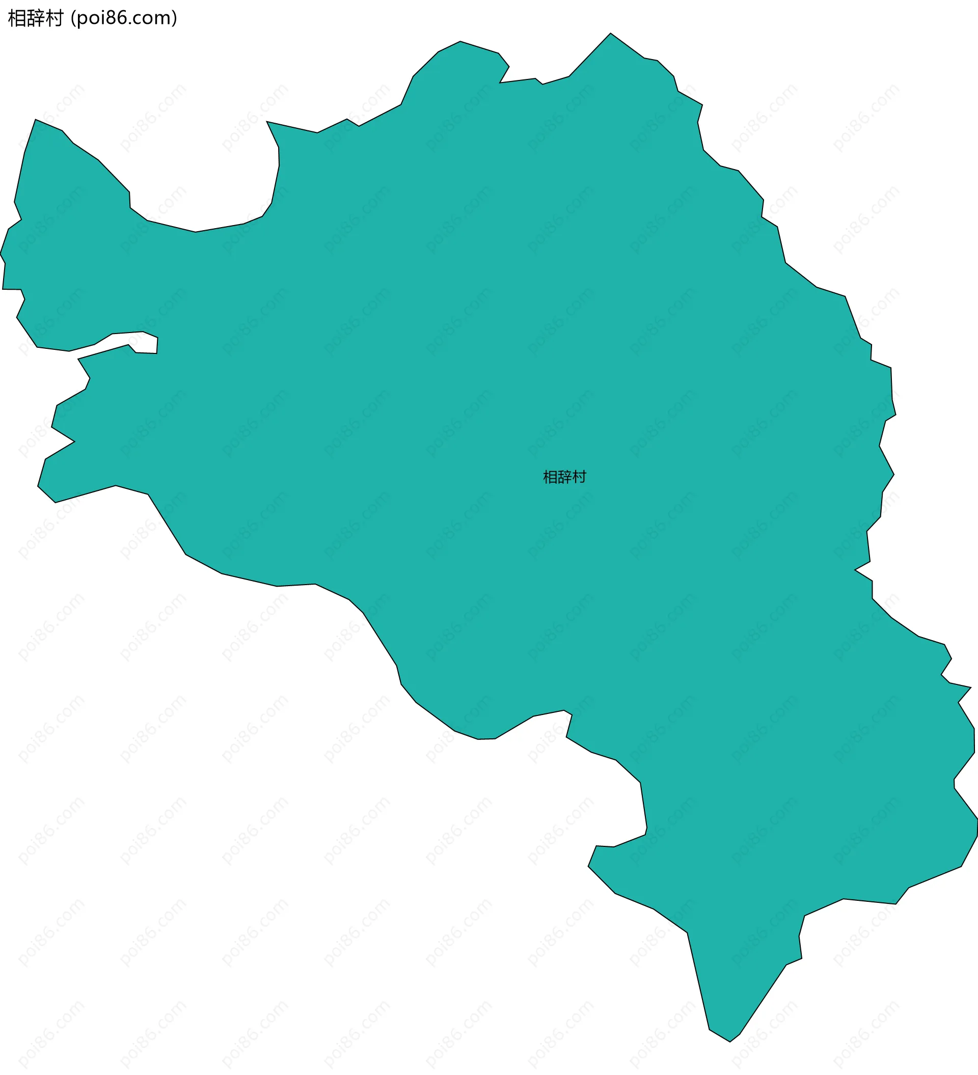 相辞村边界地图