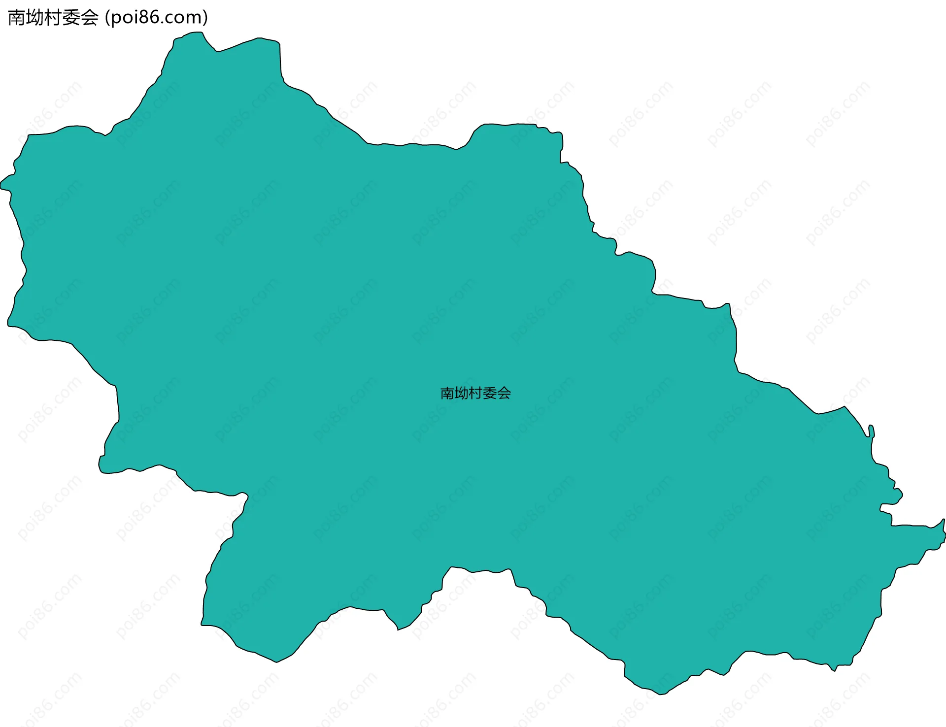 南坳村委会边界地图