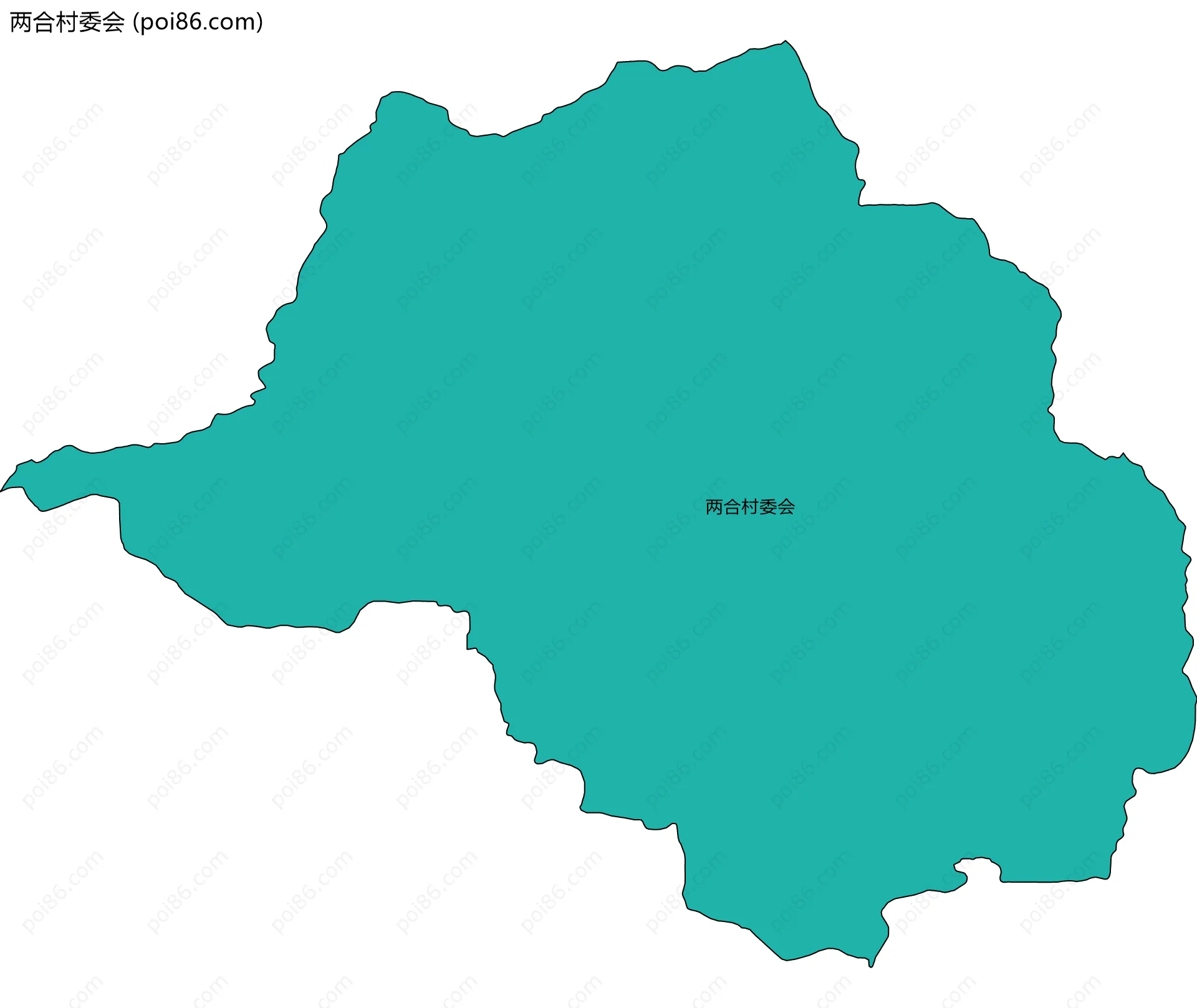两合村委会边界地图