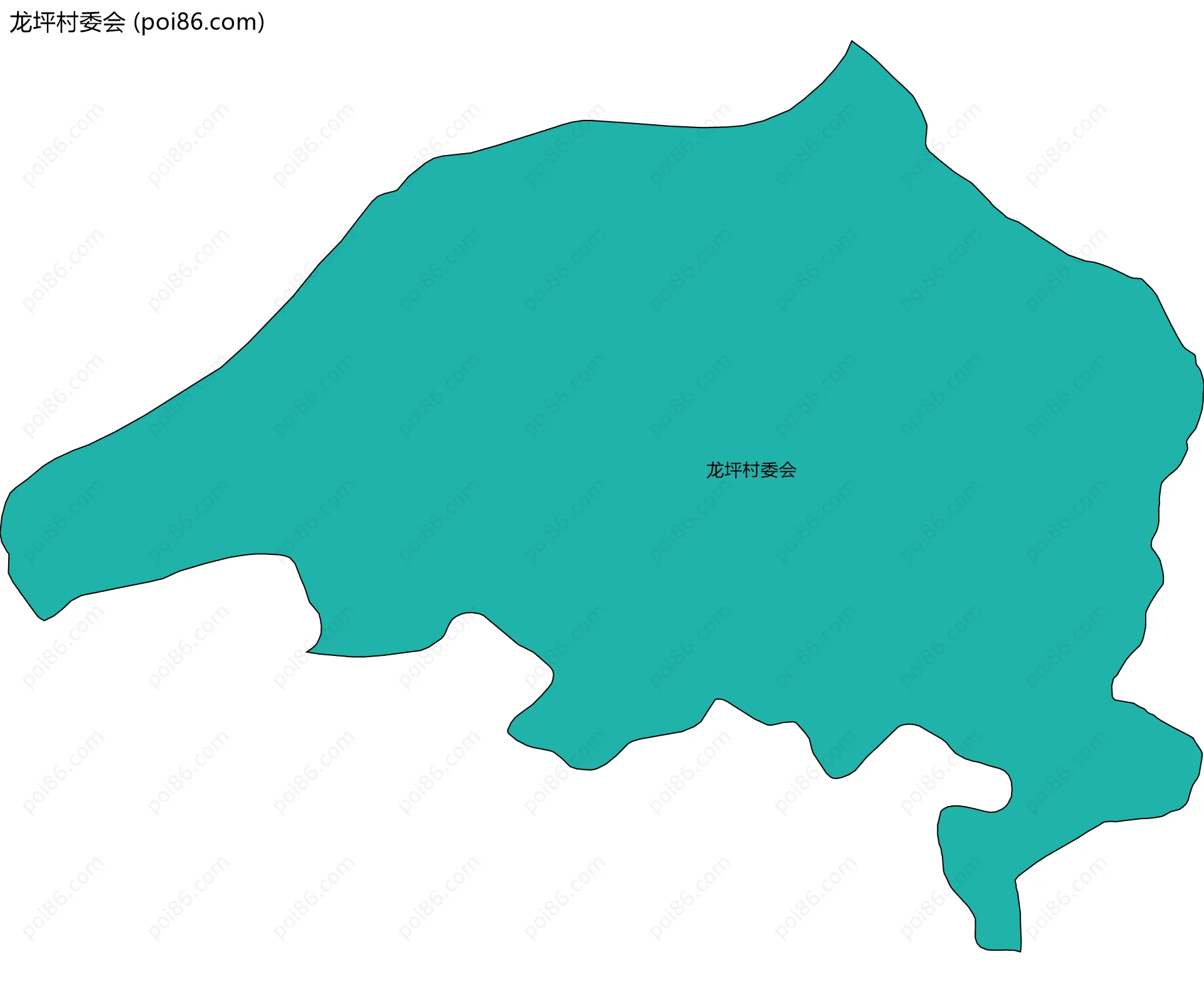 龙坪村委会边界地图