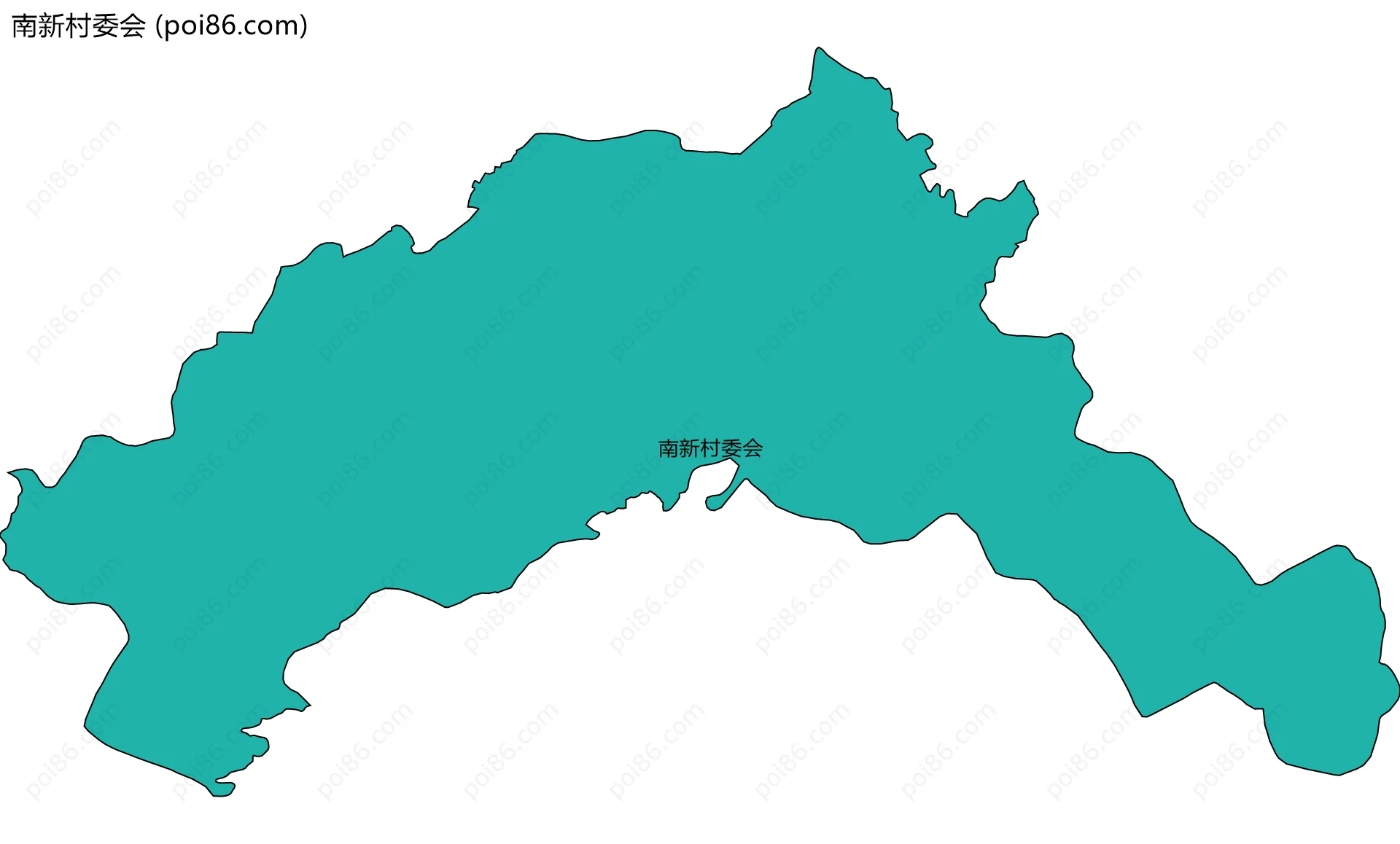 南新村委会边界地图