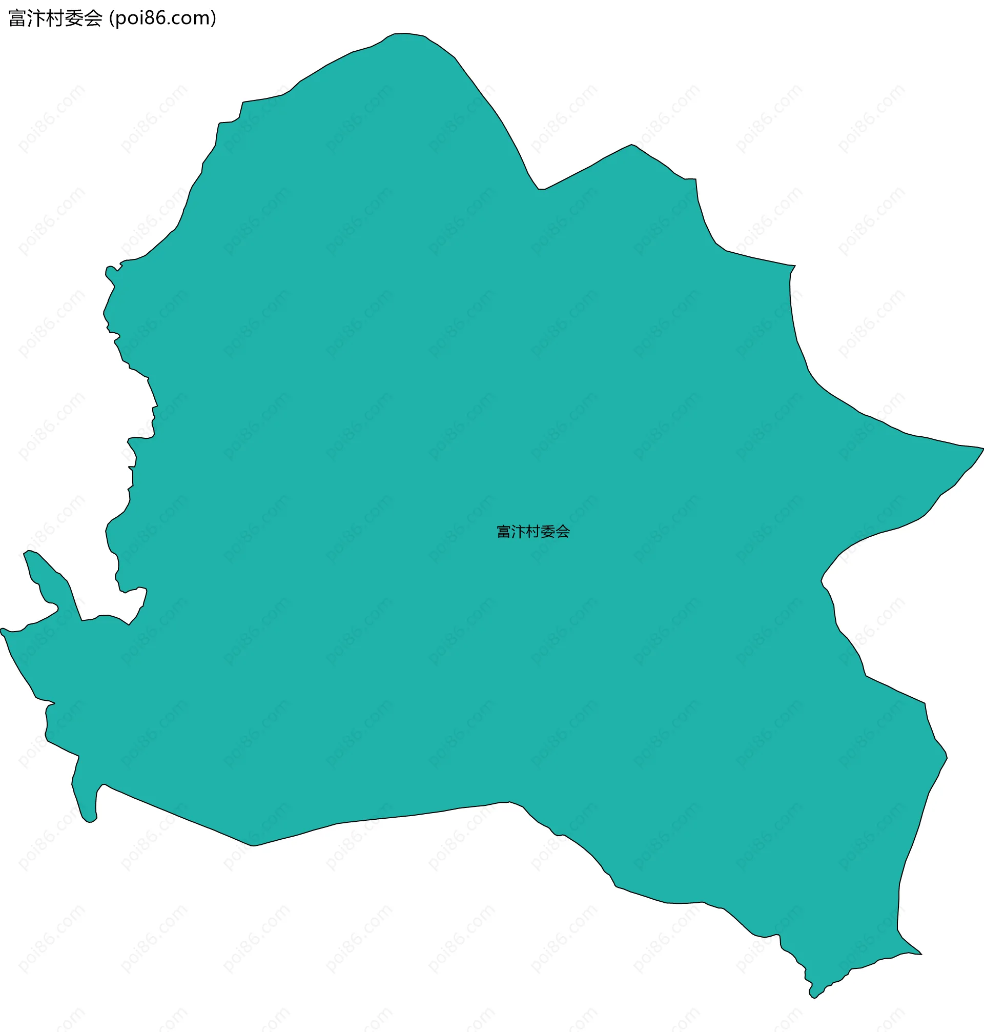 富汴村委会边界地图