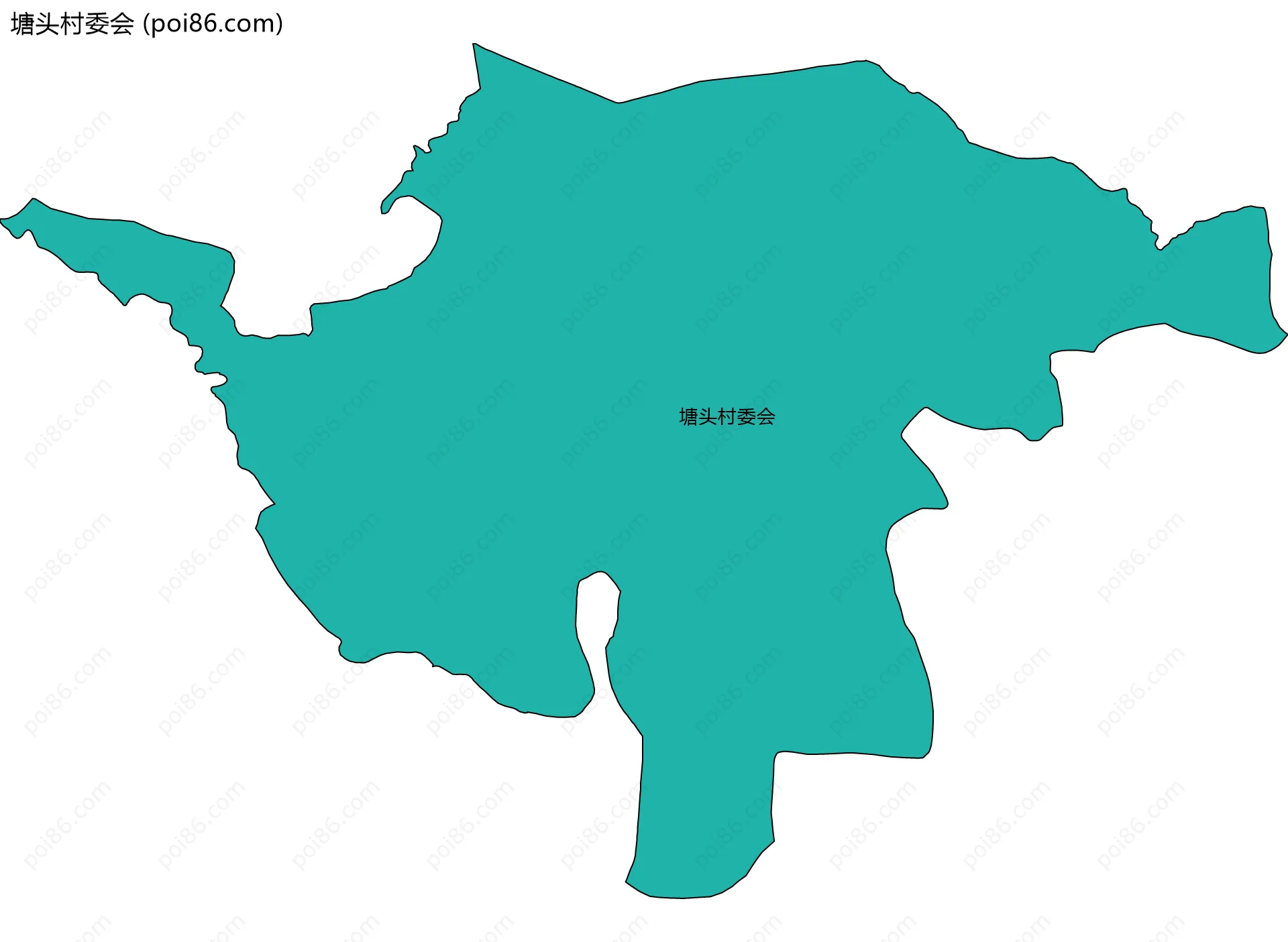 塘头村委会边界地图