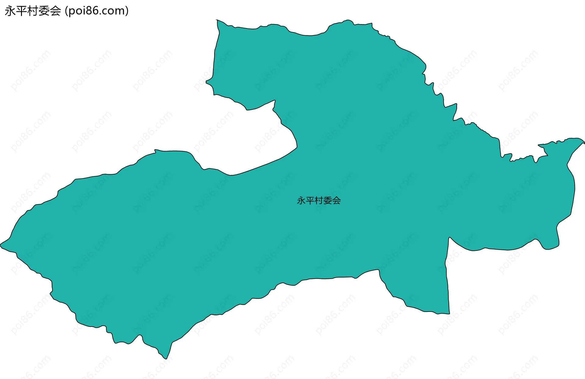 永平村委会边界地图