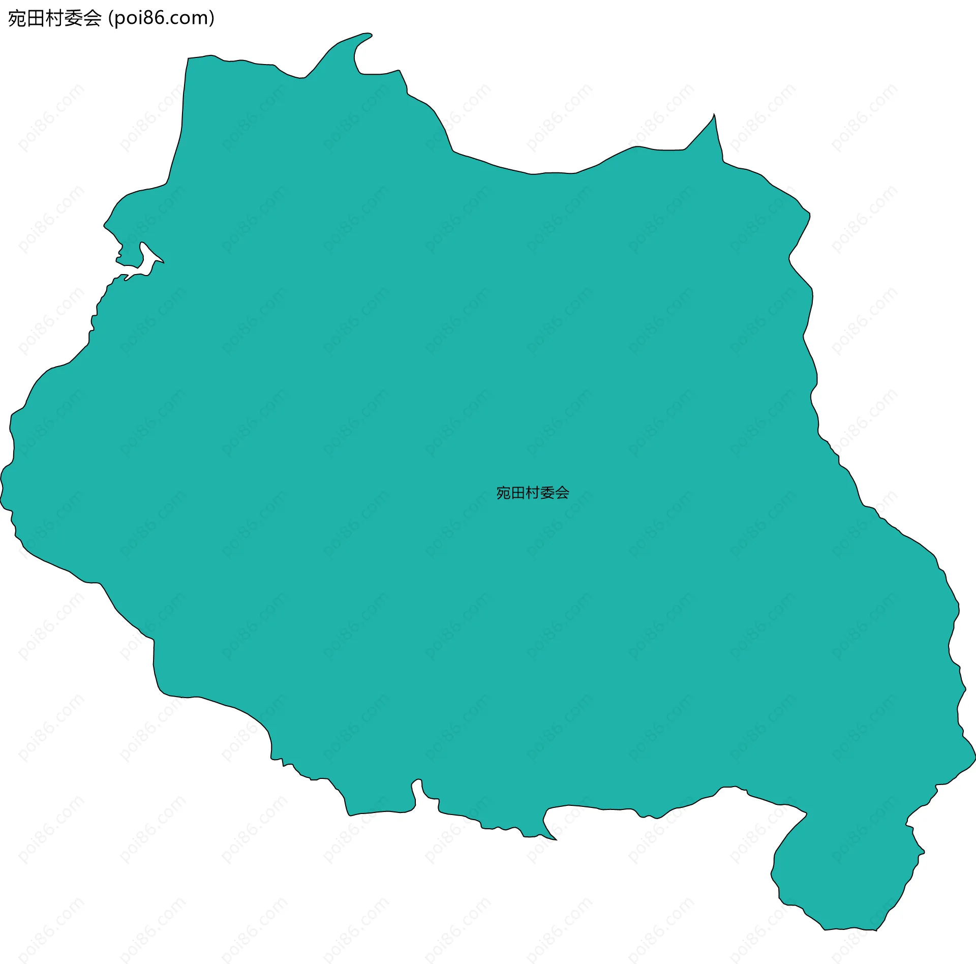 宛田村委会边界地图
