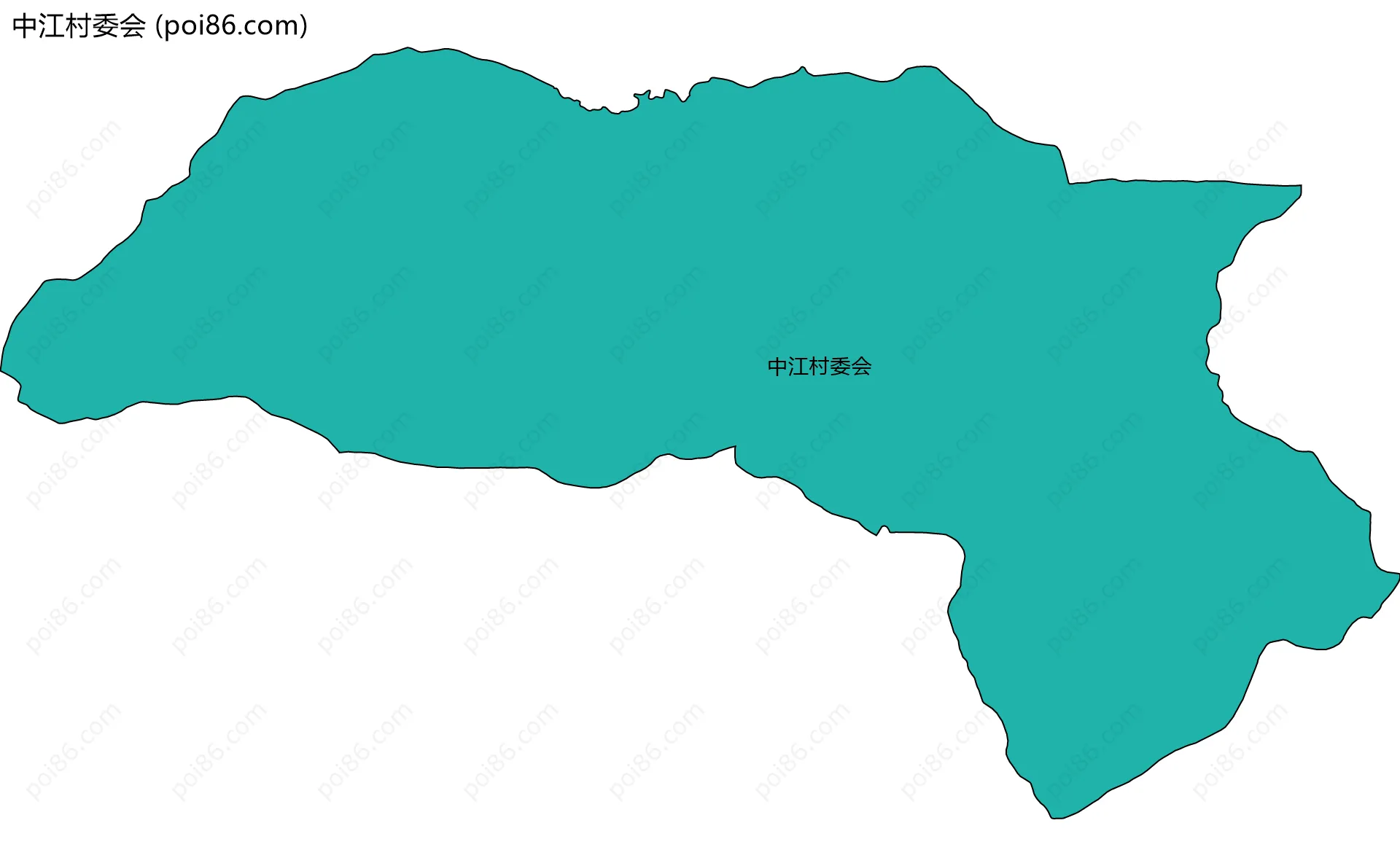 中江村委会边界地图