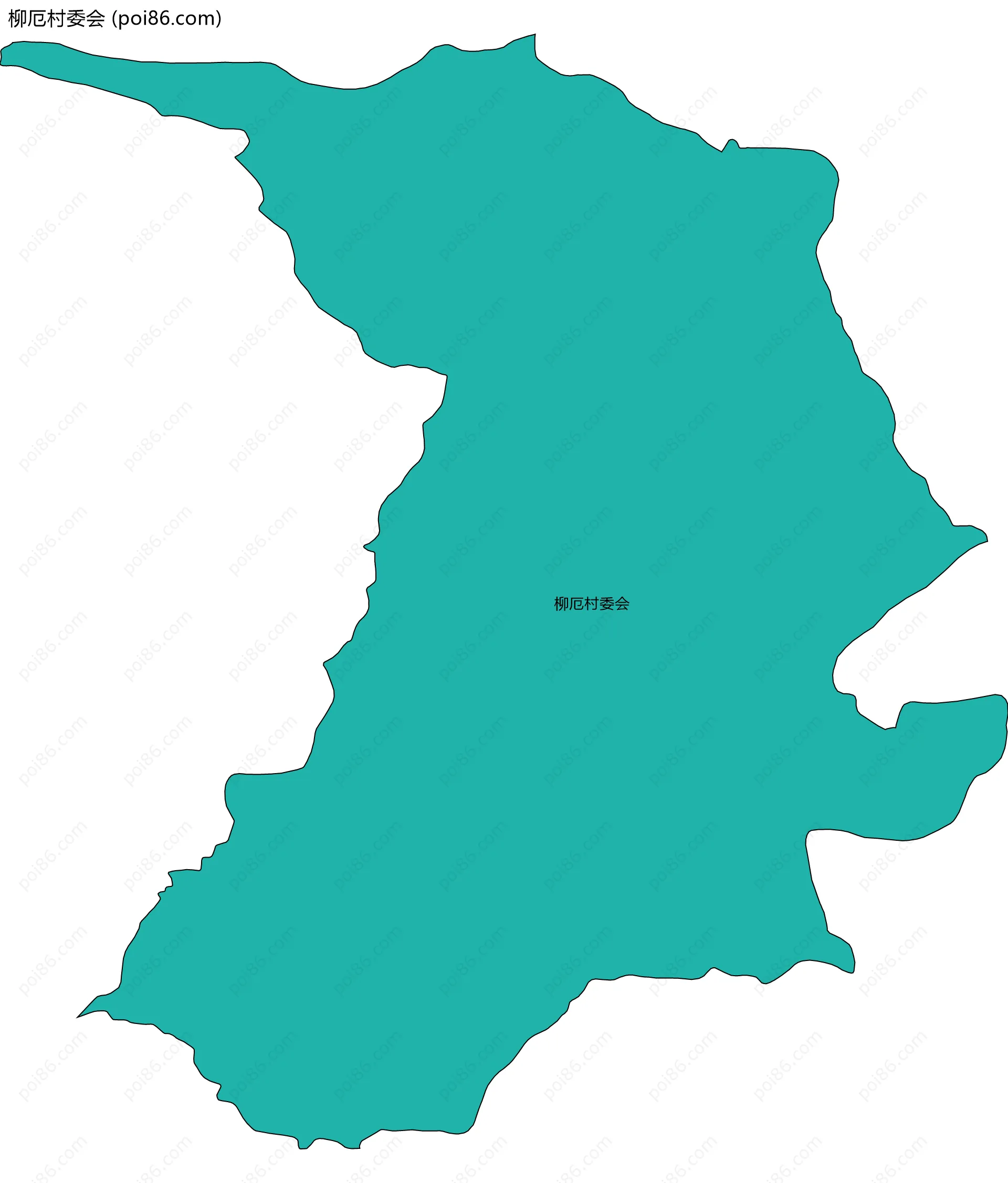 柳厄村委会边界地图