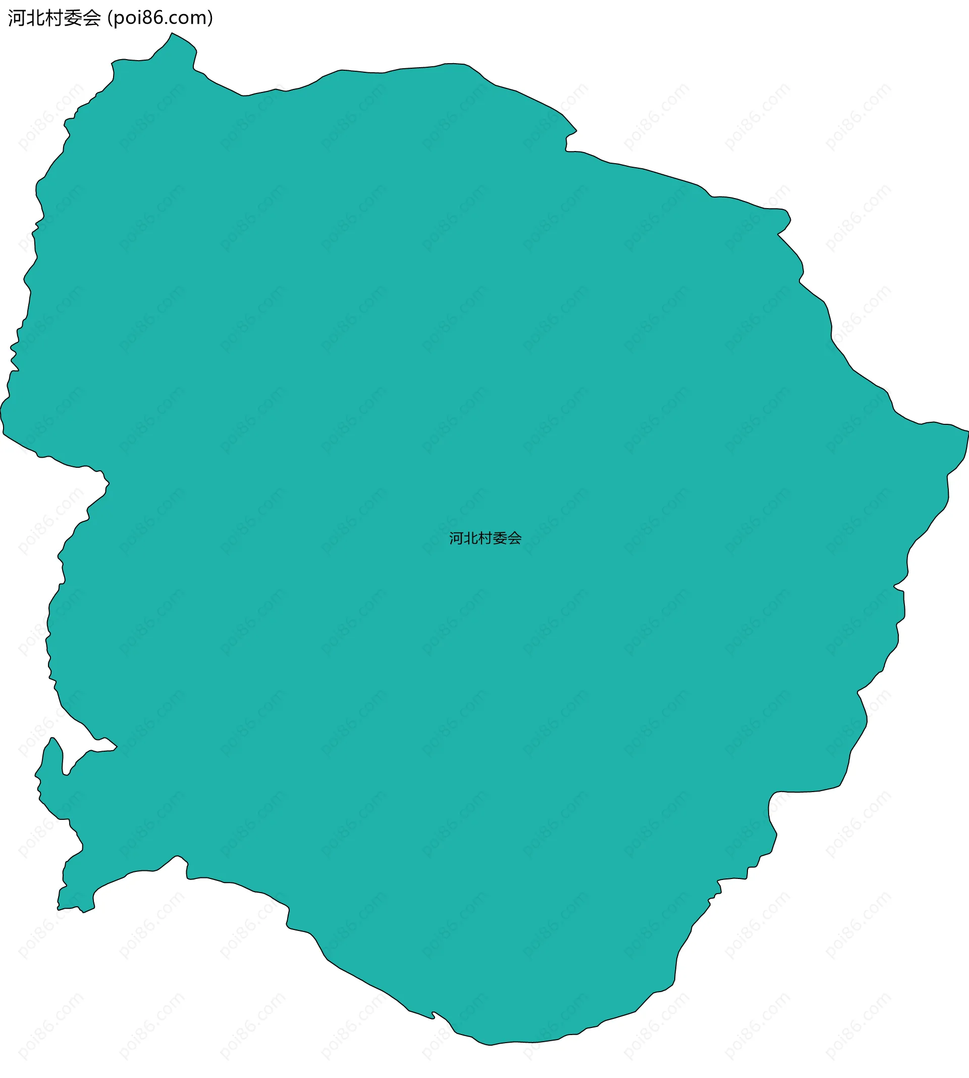 河北村委会边界地图