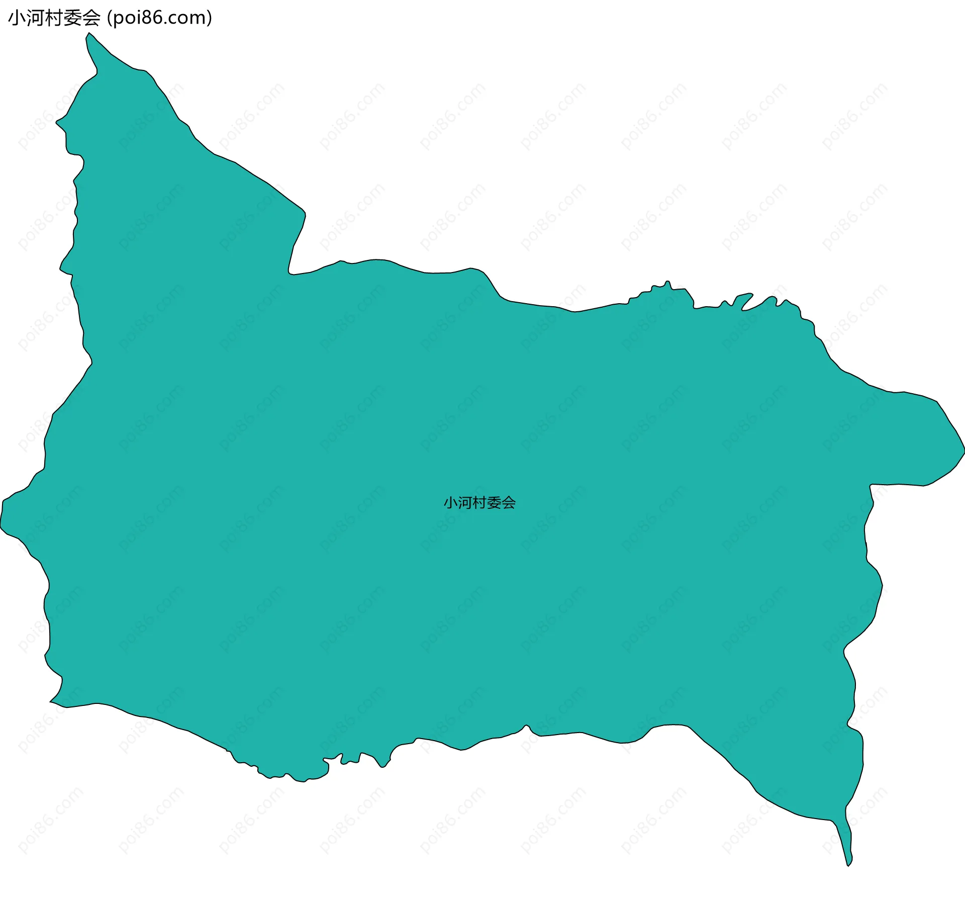 小河村委会边界地图