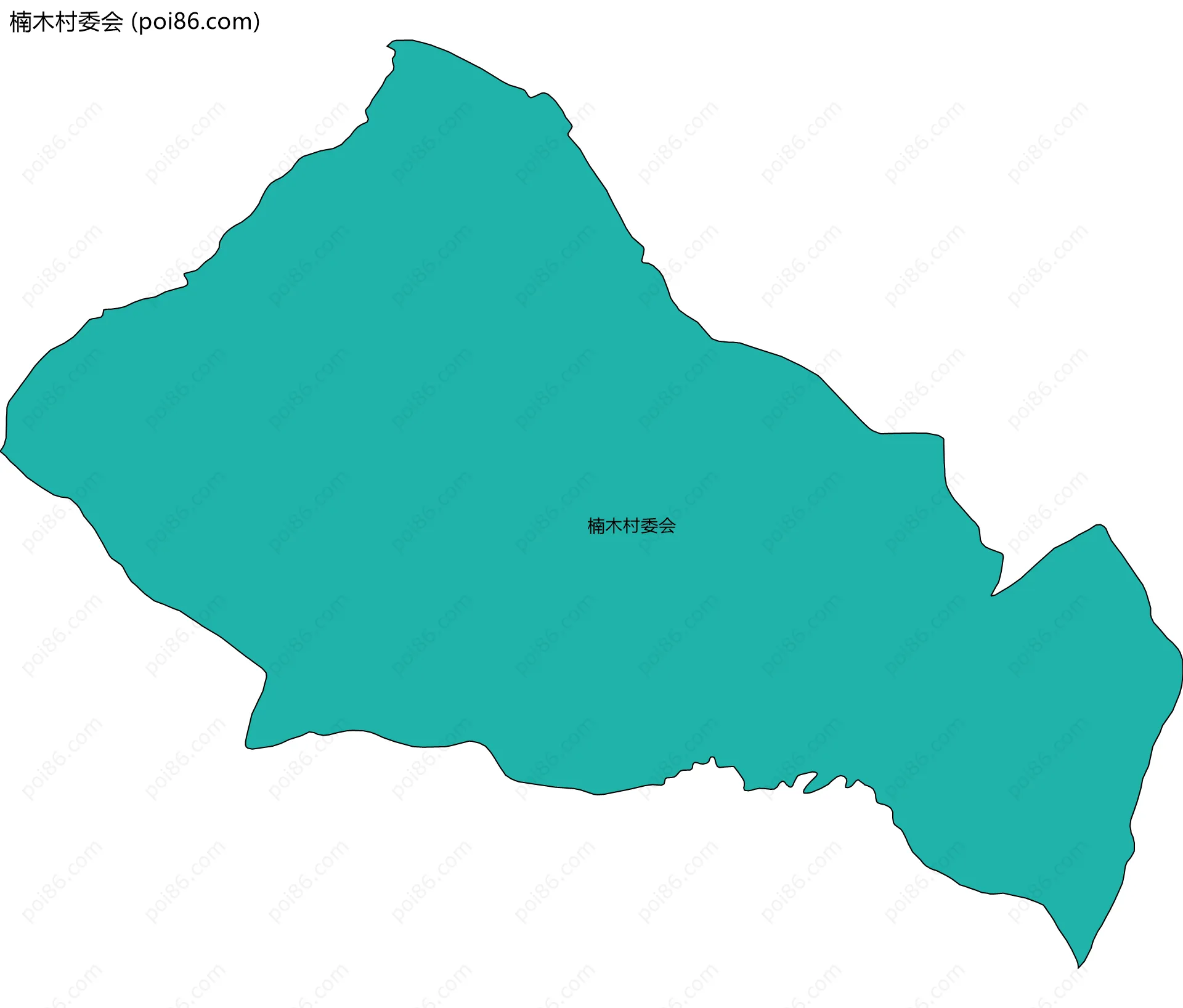 楠木村委会边界地图