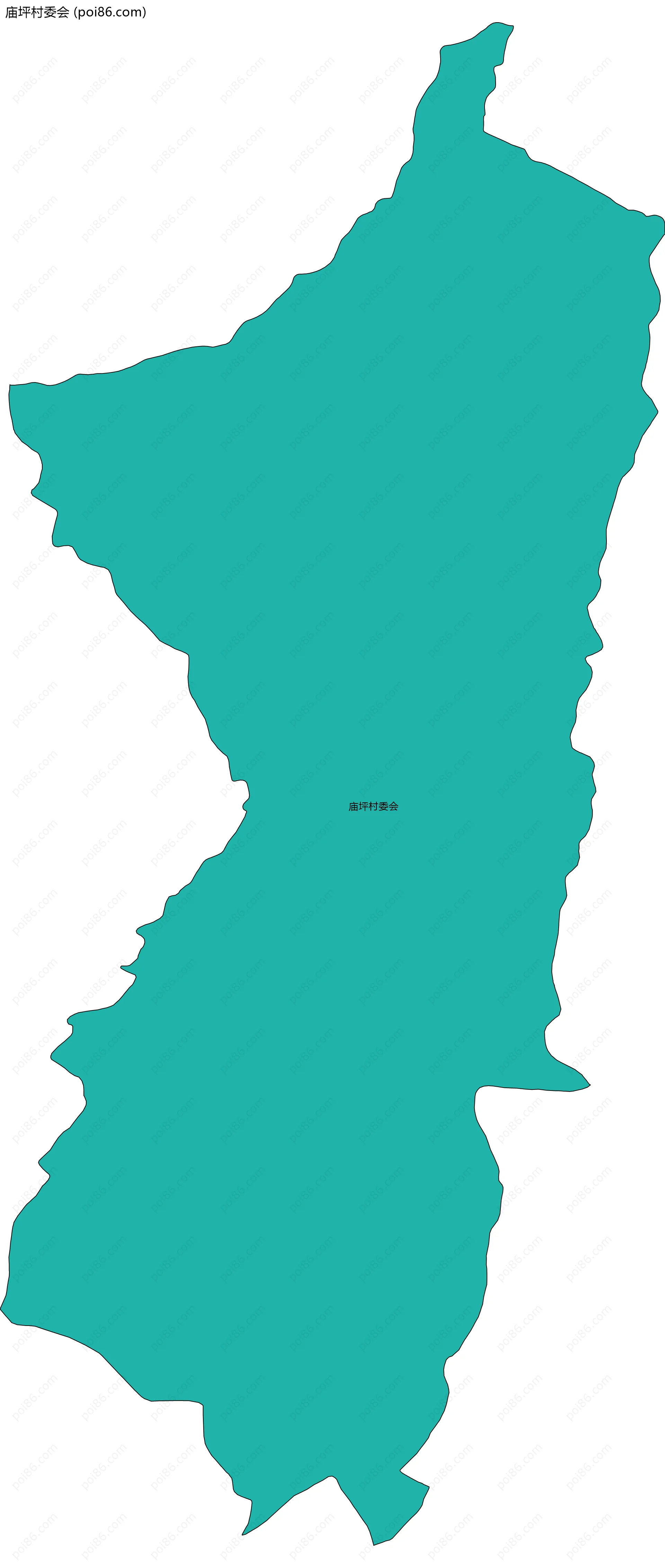 庙坪村委会边界地图