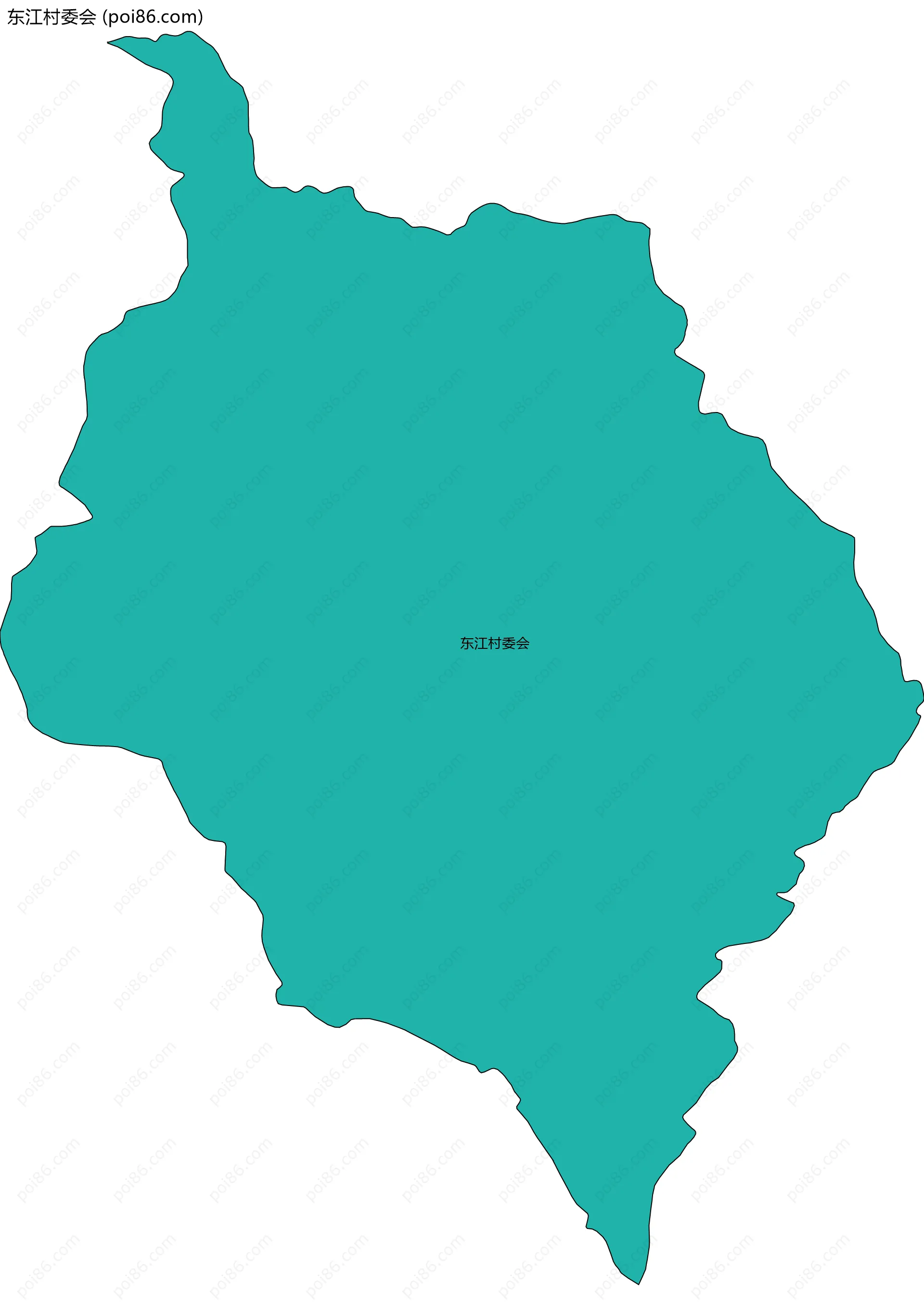 东江村委会边界地图