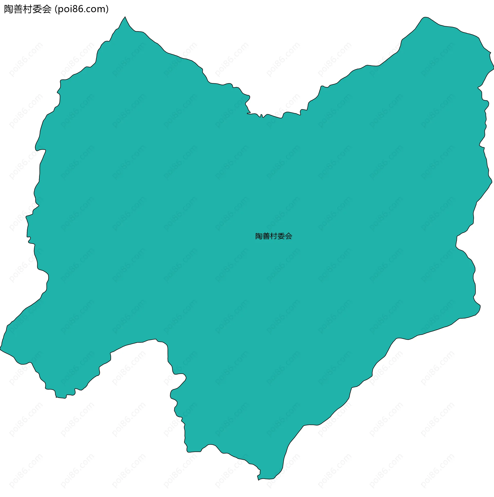 陶善村委会边界地图