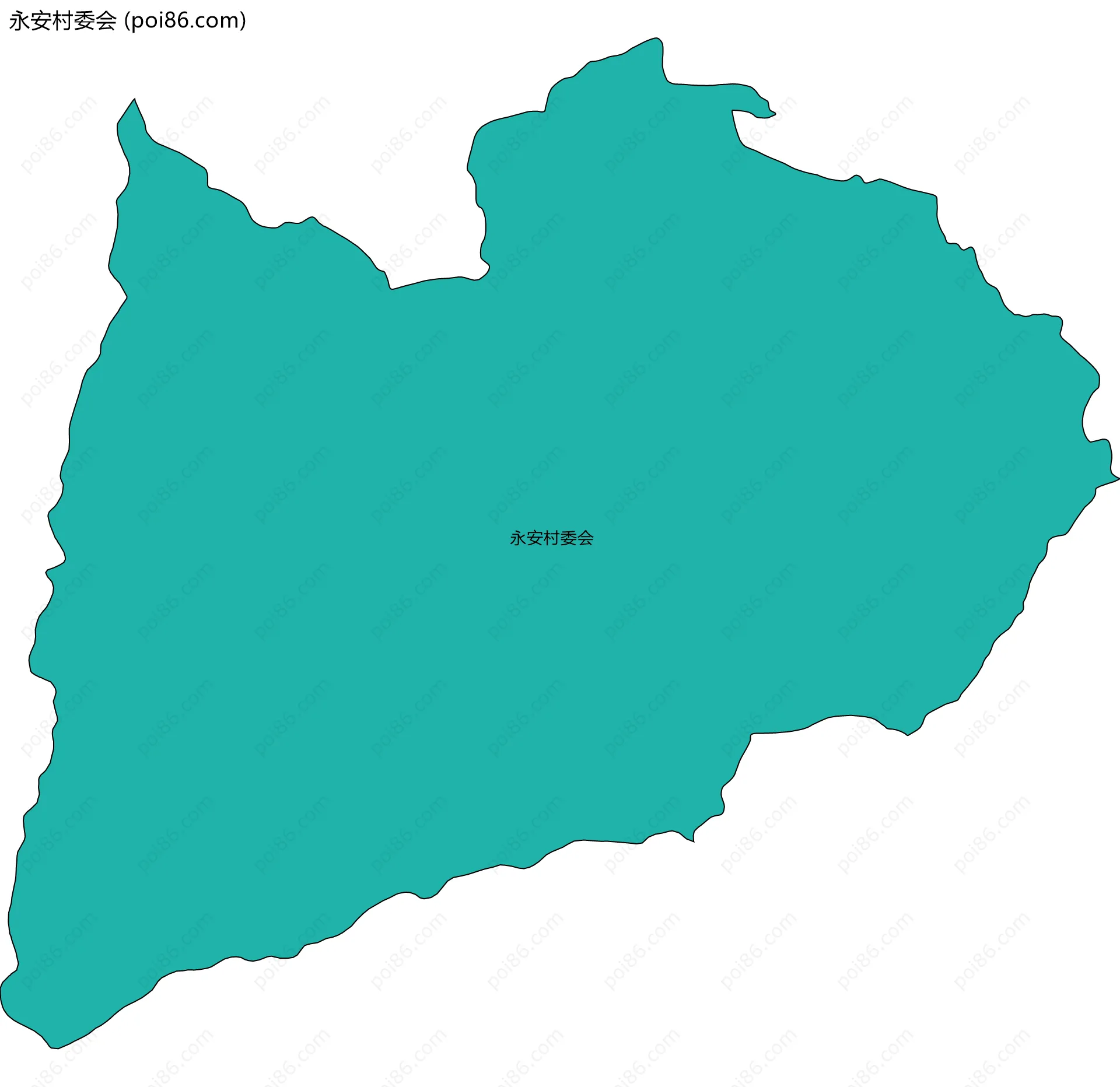 永安村委会边界地图