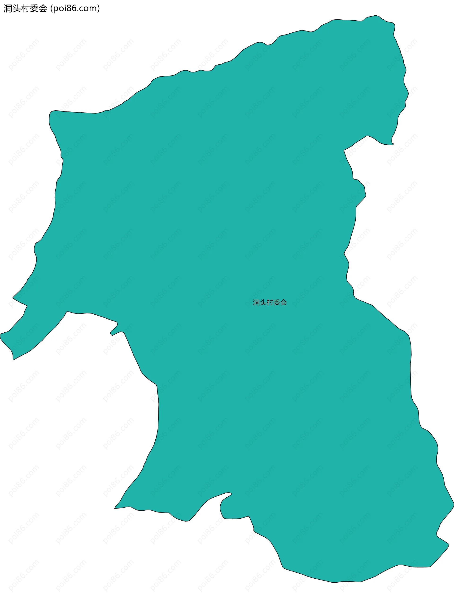 洞头村委会边界地图