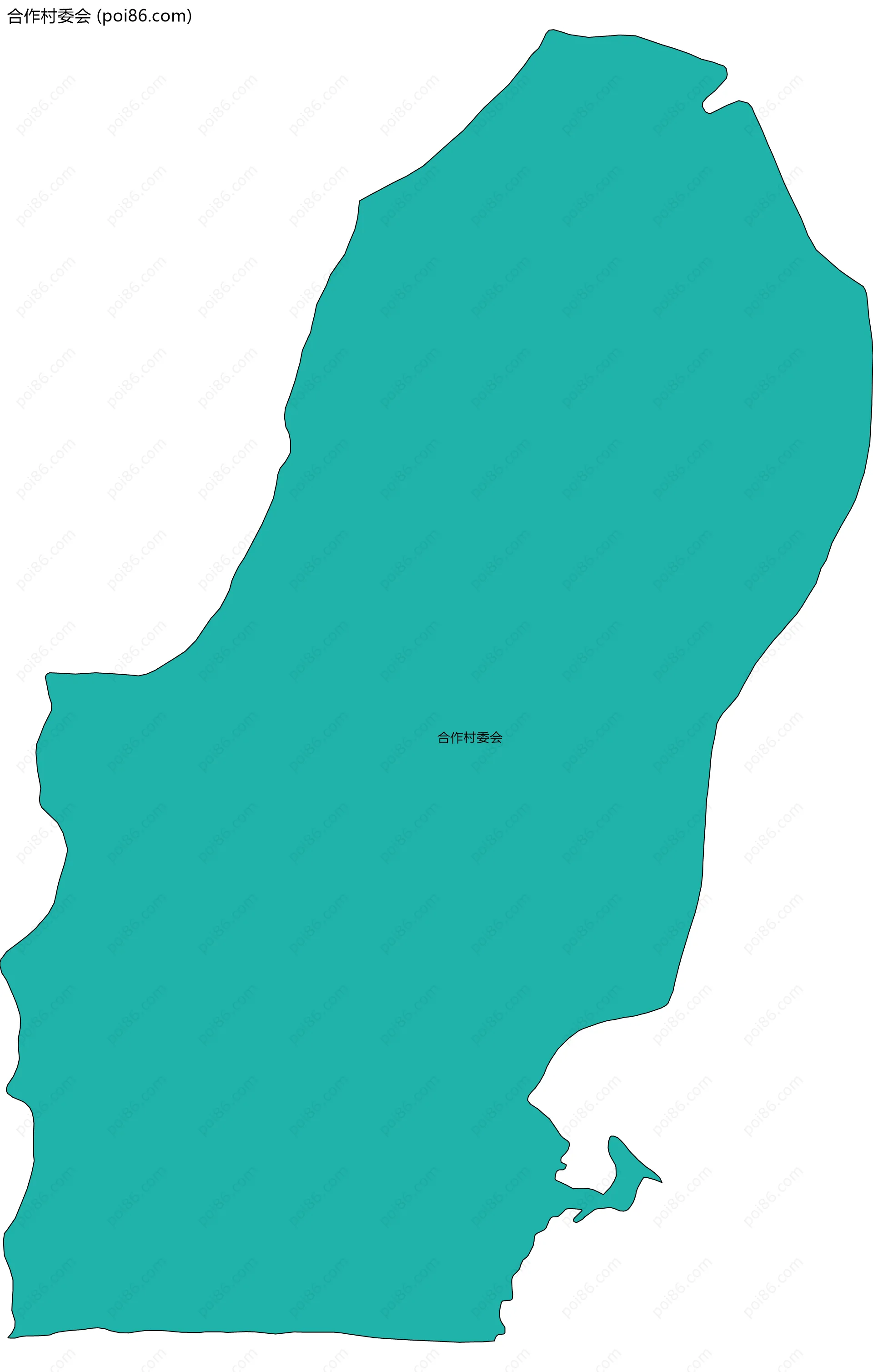 合作村委会边界地图