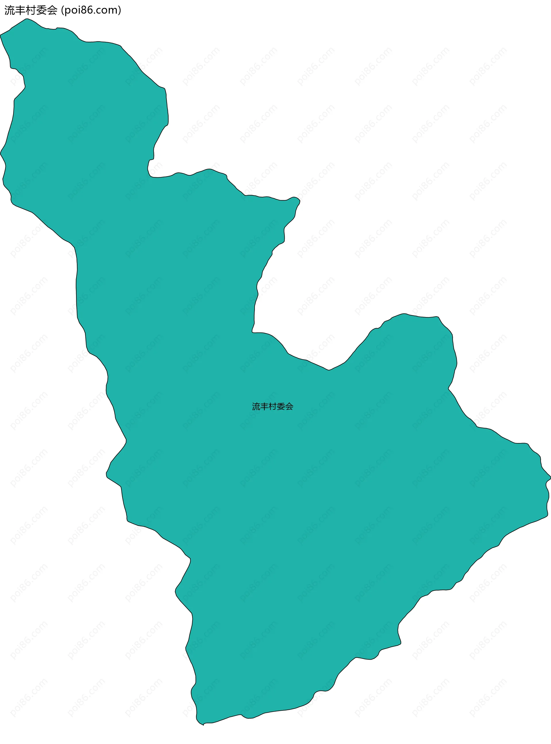 流丰村委会边界地图