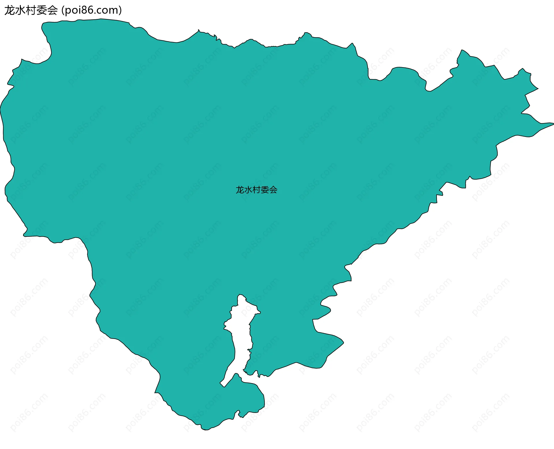 龙水村委会边界地图