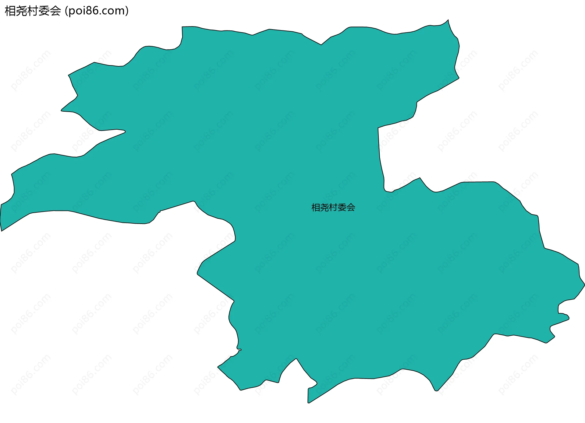 相尧村委会边界地图