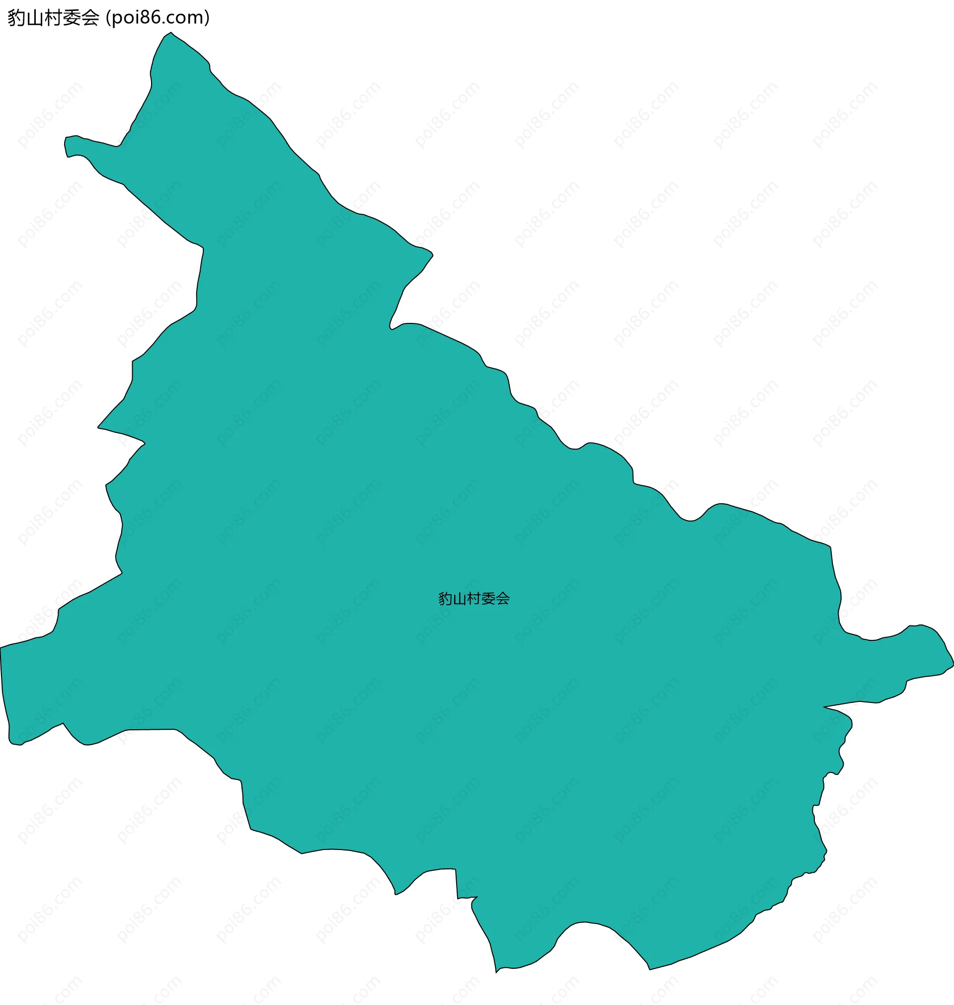 豹山村委会边界地图