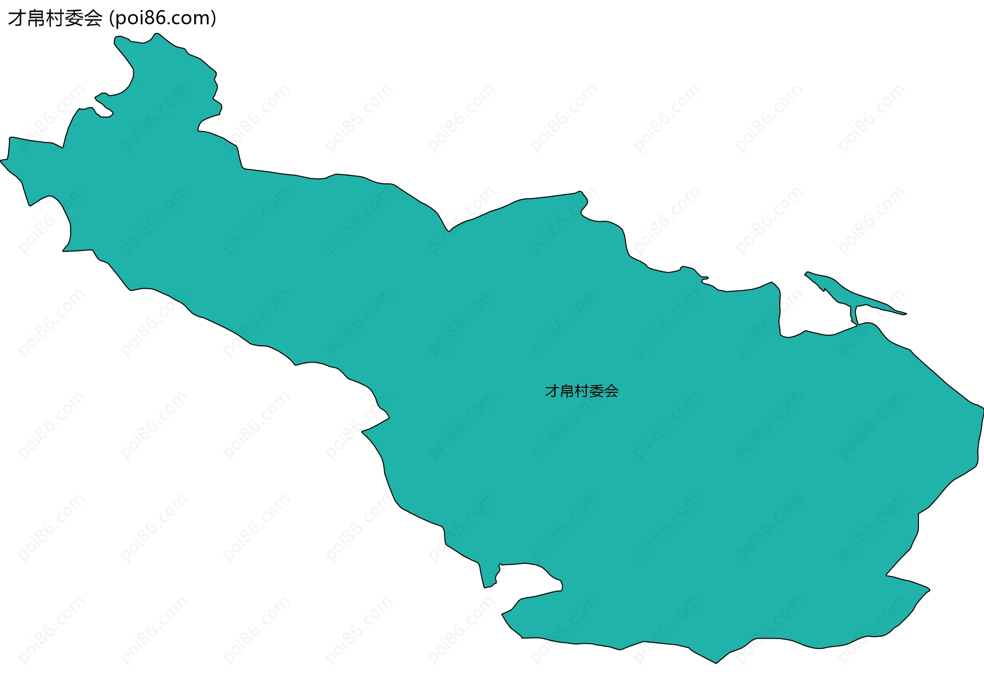 才帛村委会边界地图