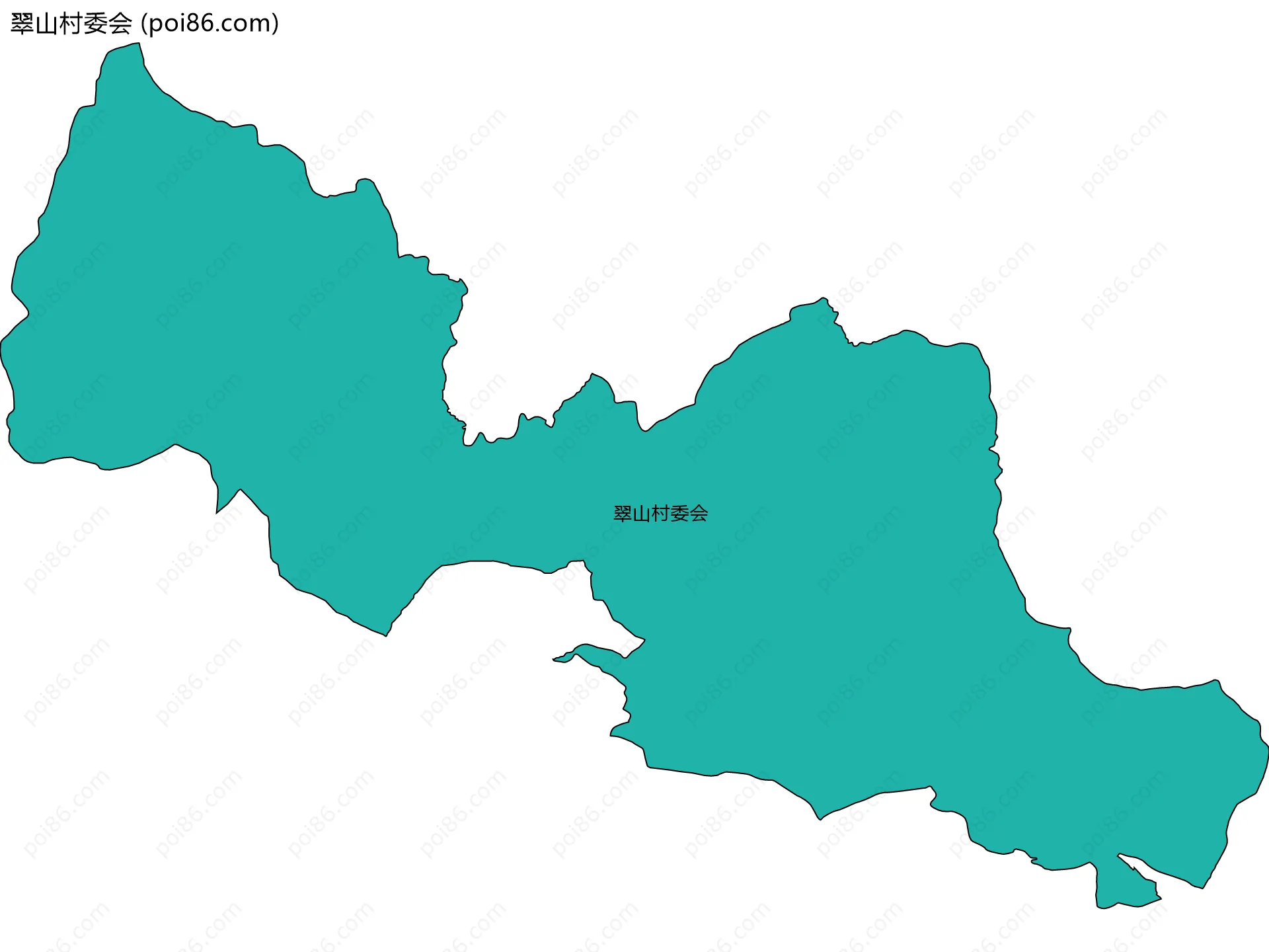 翠山村委会边界地图