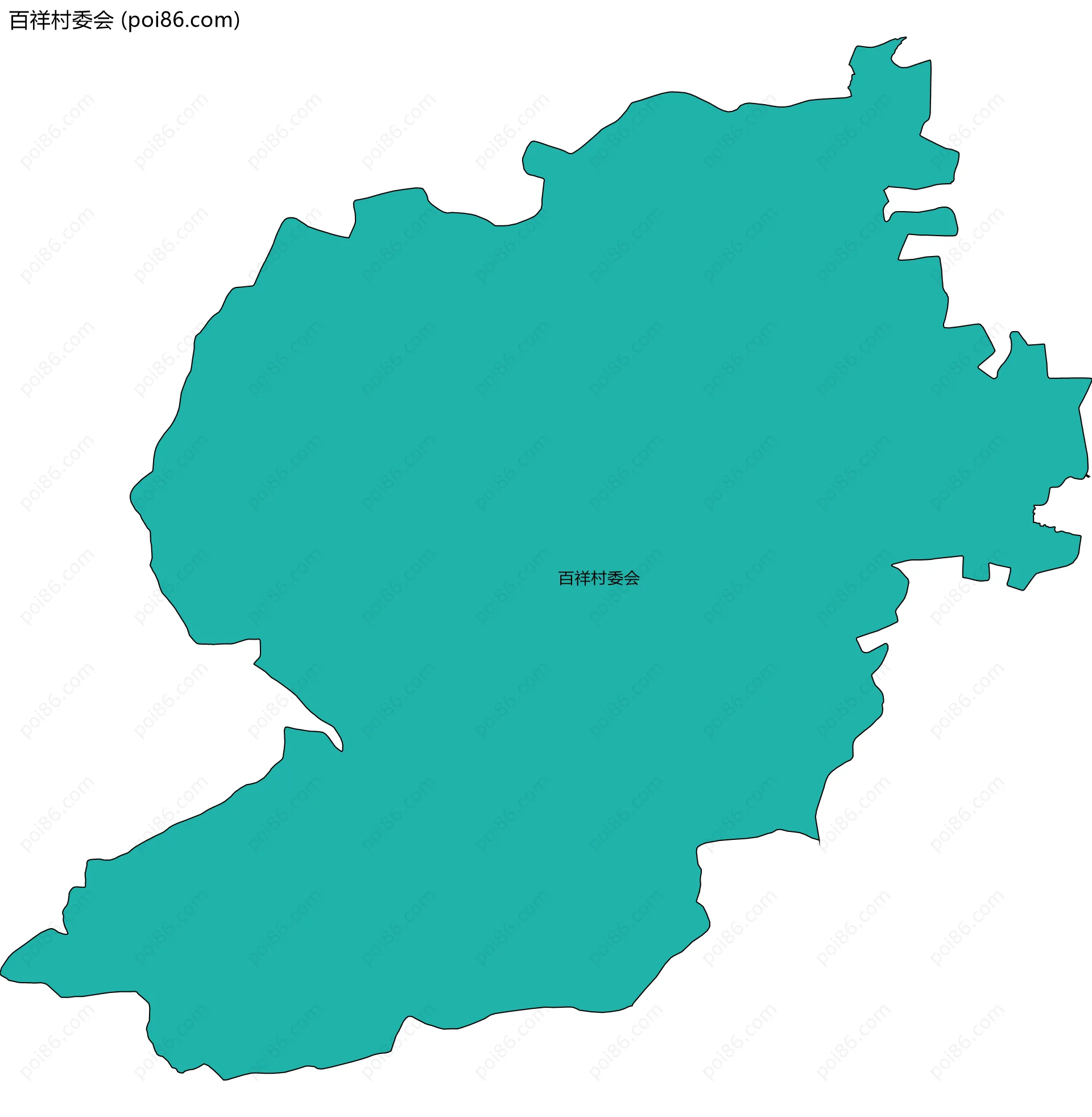 百祥村委会边界地图