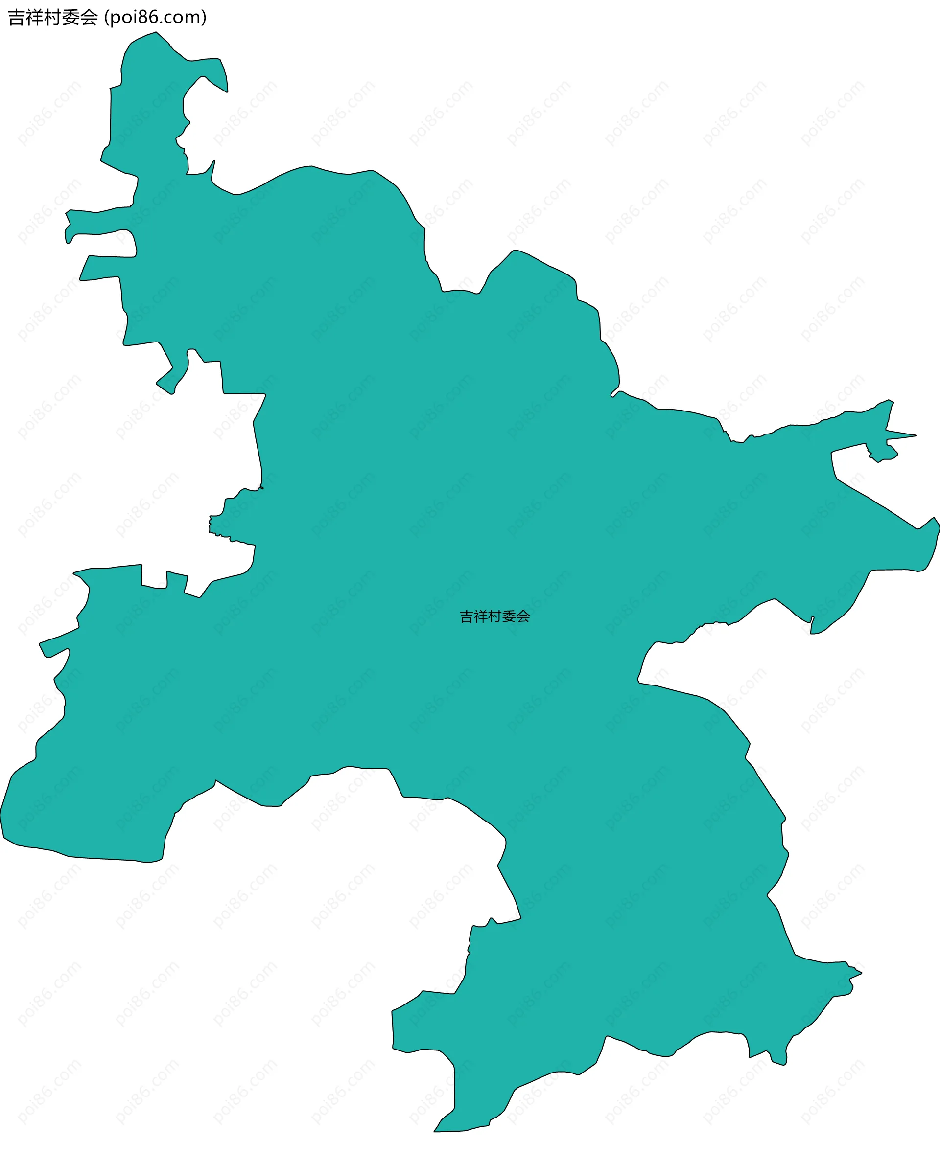 吉祥村委会边界地图